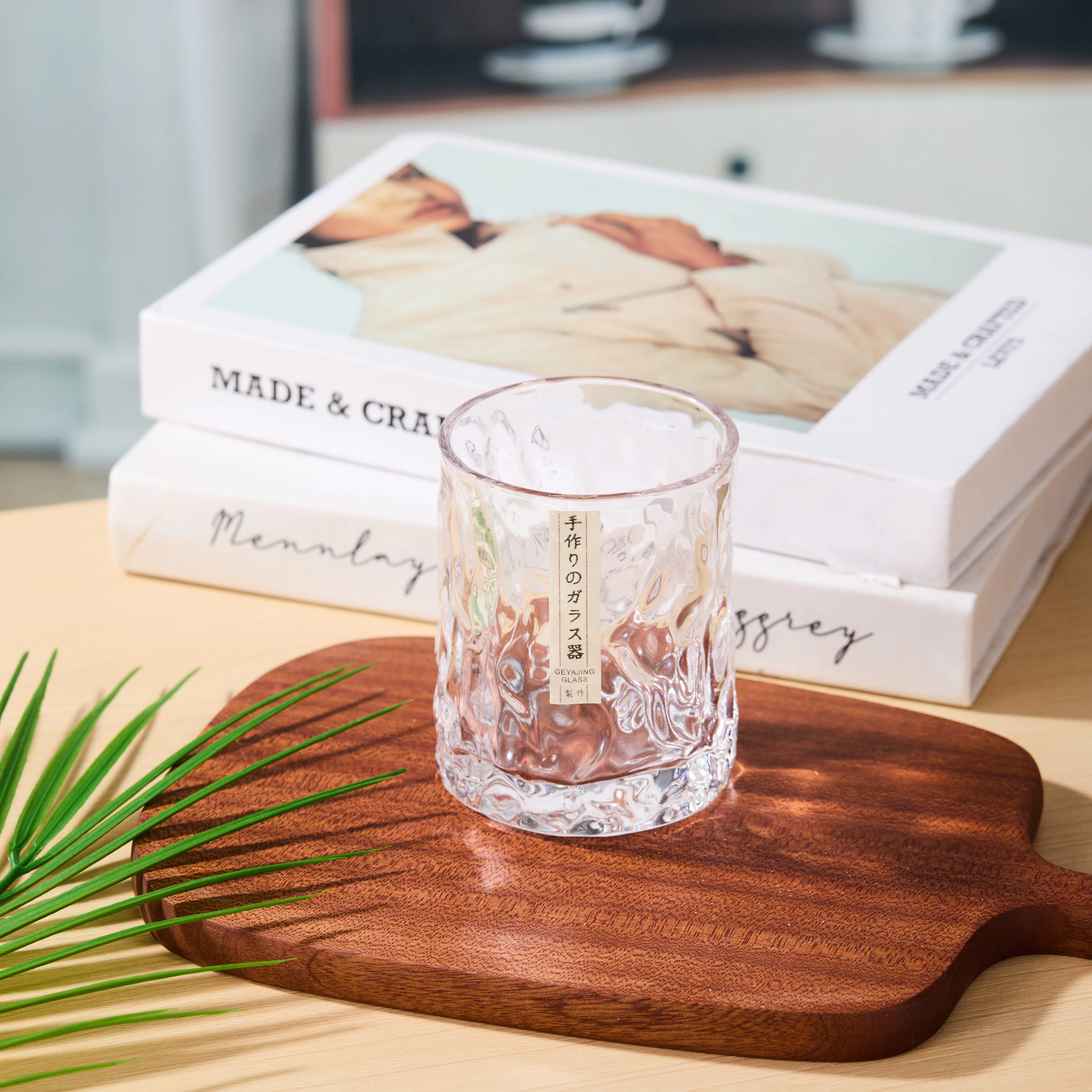 Masu Japanese Glassware Japanese Edo Kiriko Glacier Whiskey Glass