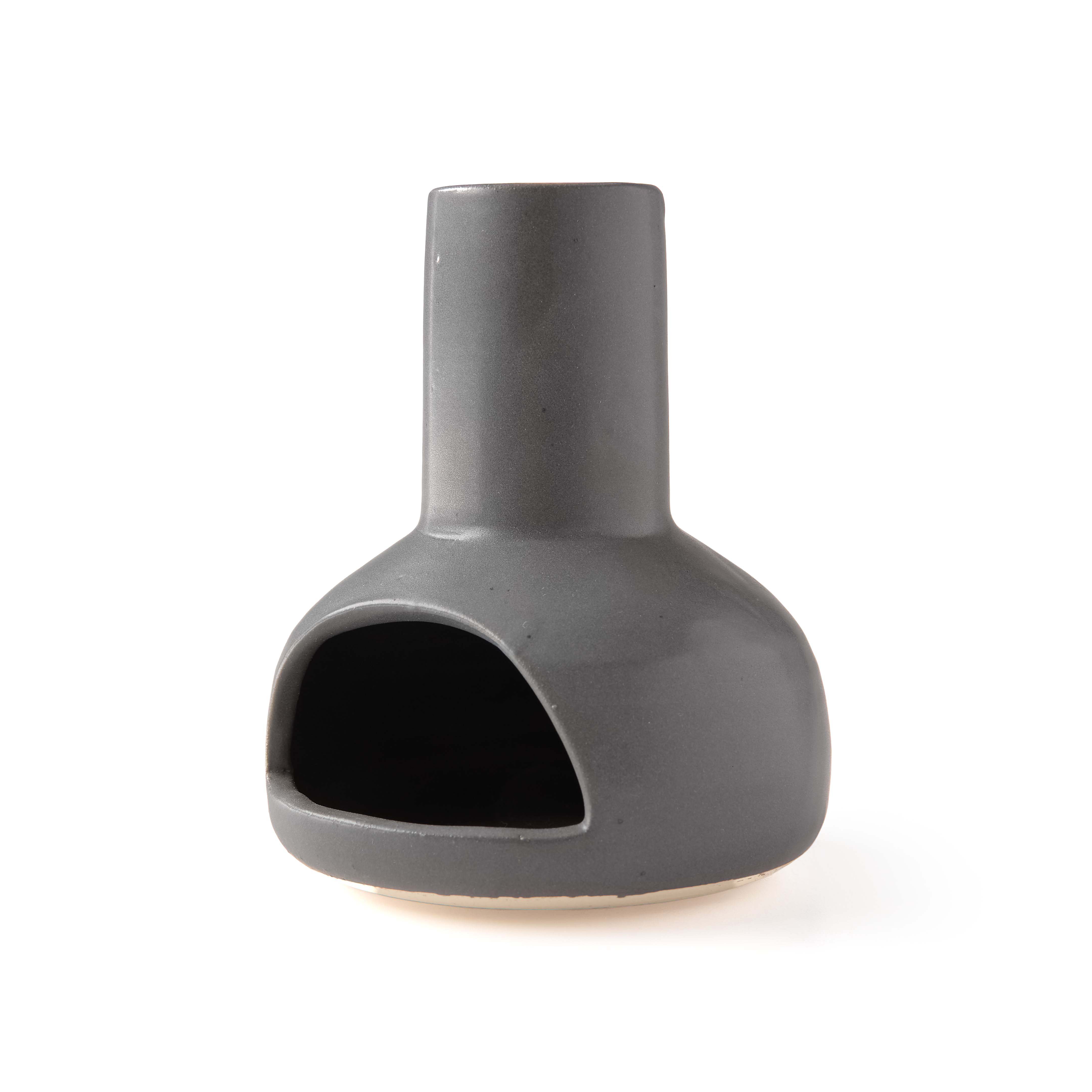 Treehouse Mercantile Wide-Mouth Chiminea Incense Burner - Black