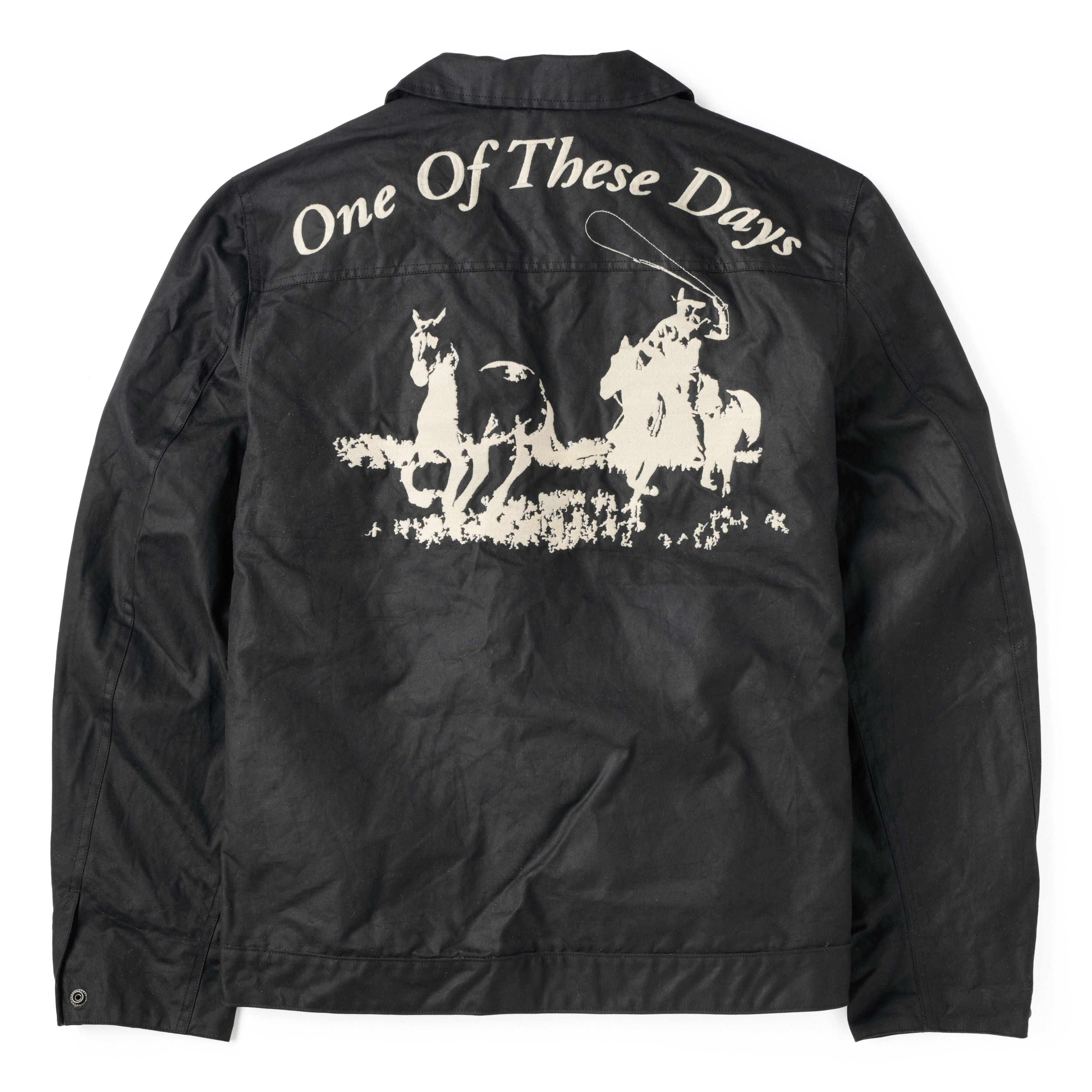 Huckberry x One of These Days Embroidered Western Waxed Snap