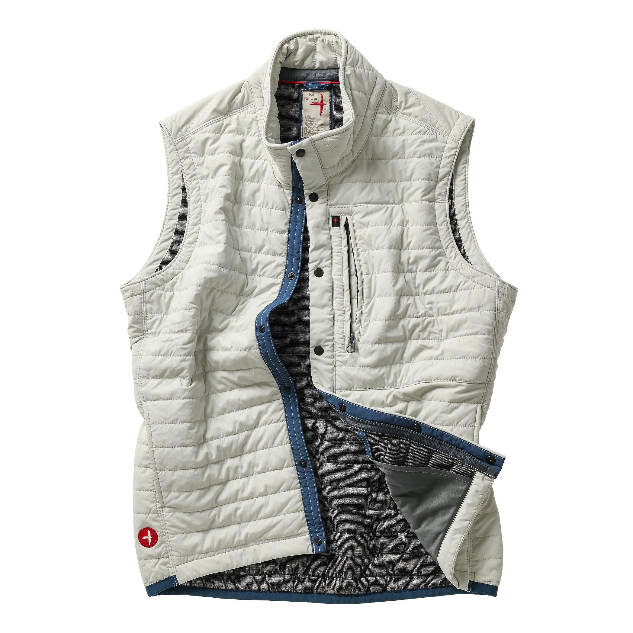 Relwen Windzip Vest - Exclusive Chalk | Vests | Huckberry