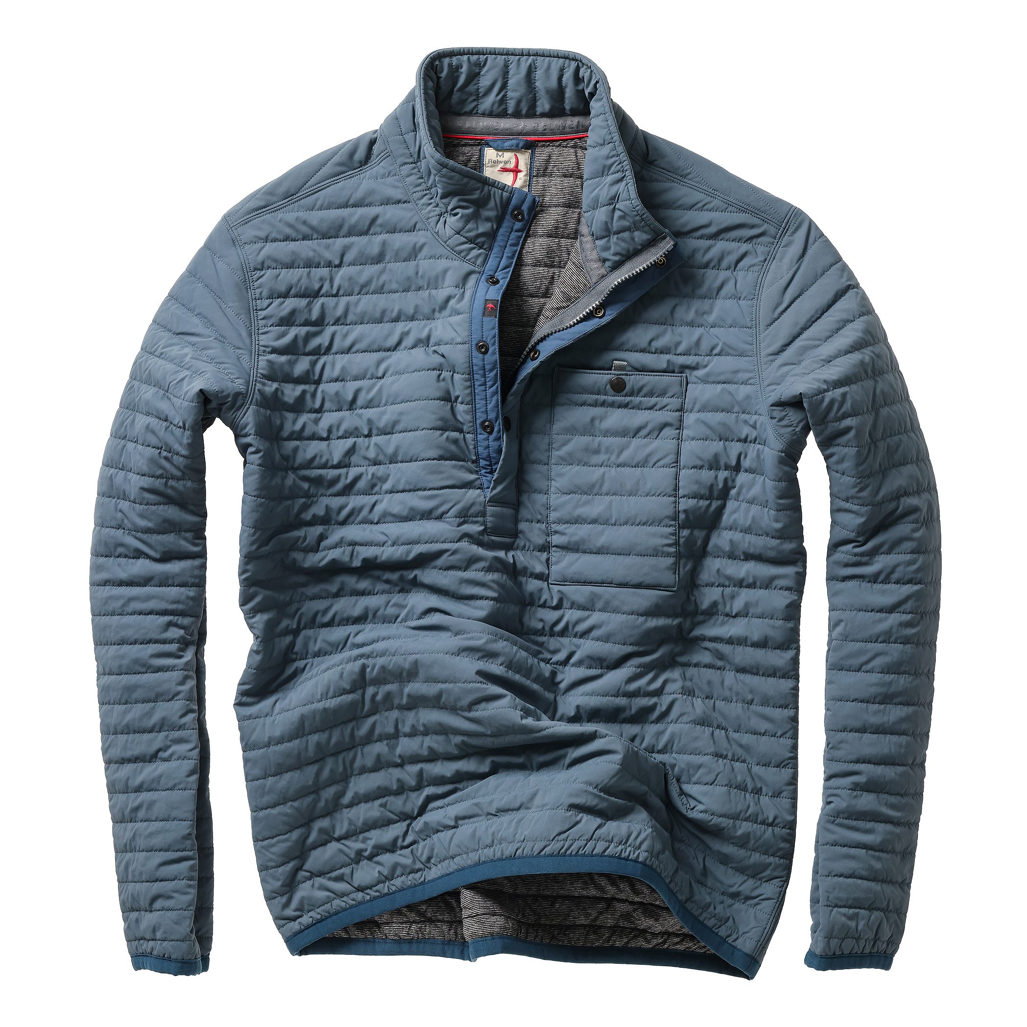 Relwen Windzip Popover - Exclusive - Cadet Navy | Insulated