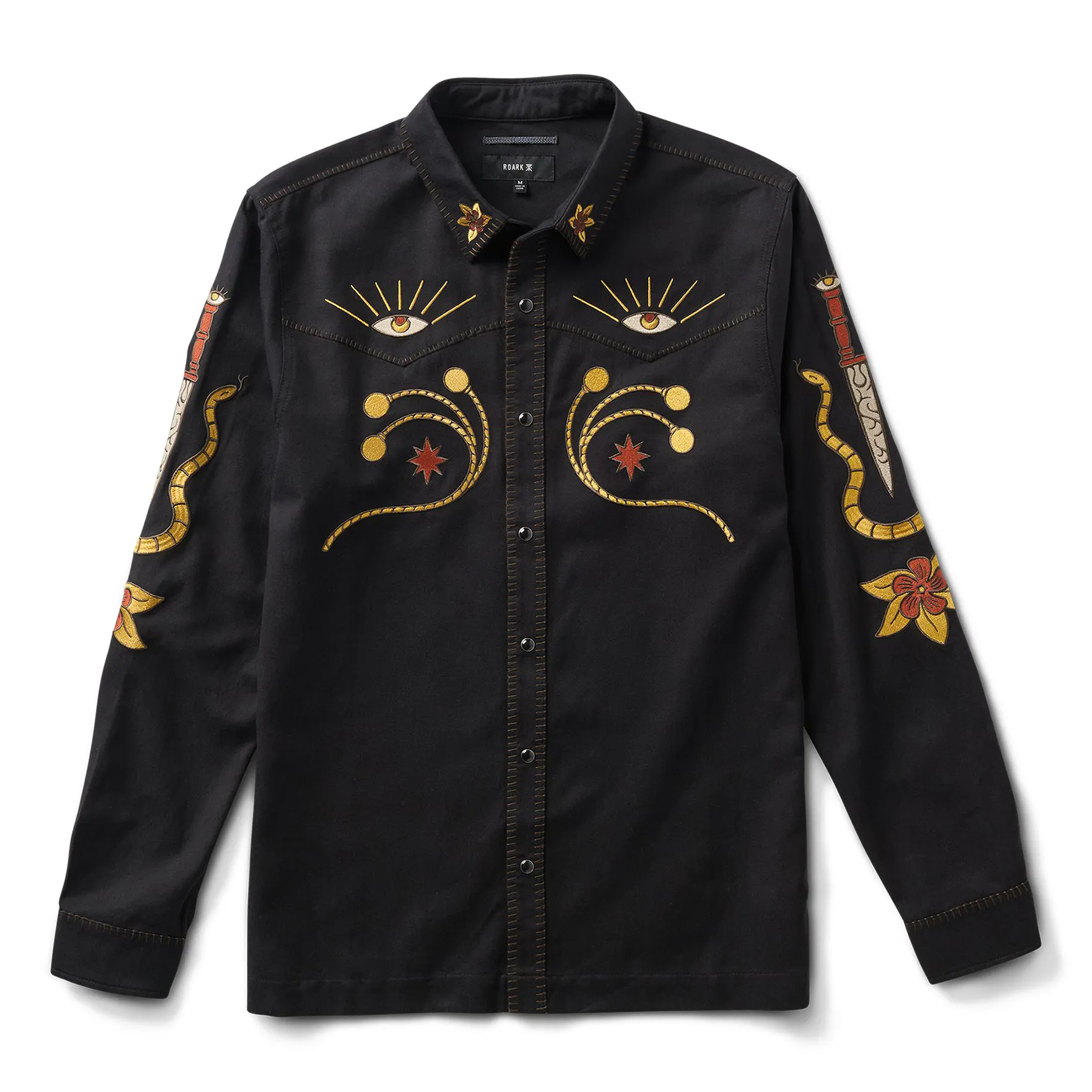 Roark Tierra del Sur Shirt - Black | Long Sleeve Shirts | Huckberry