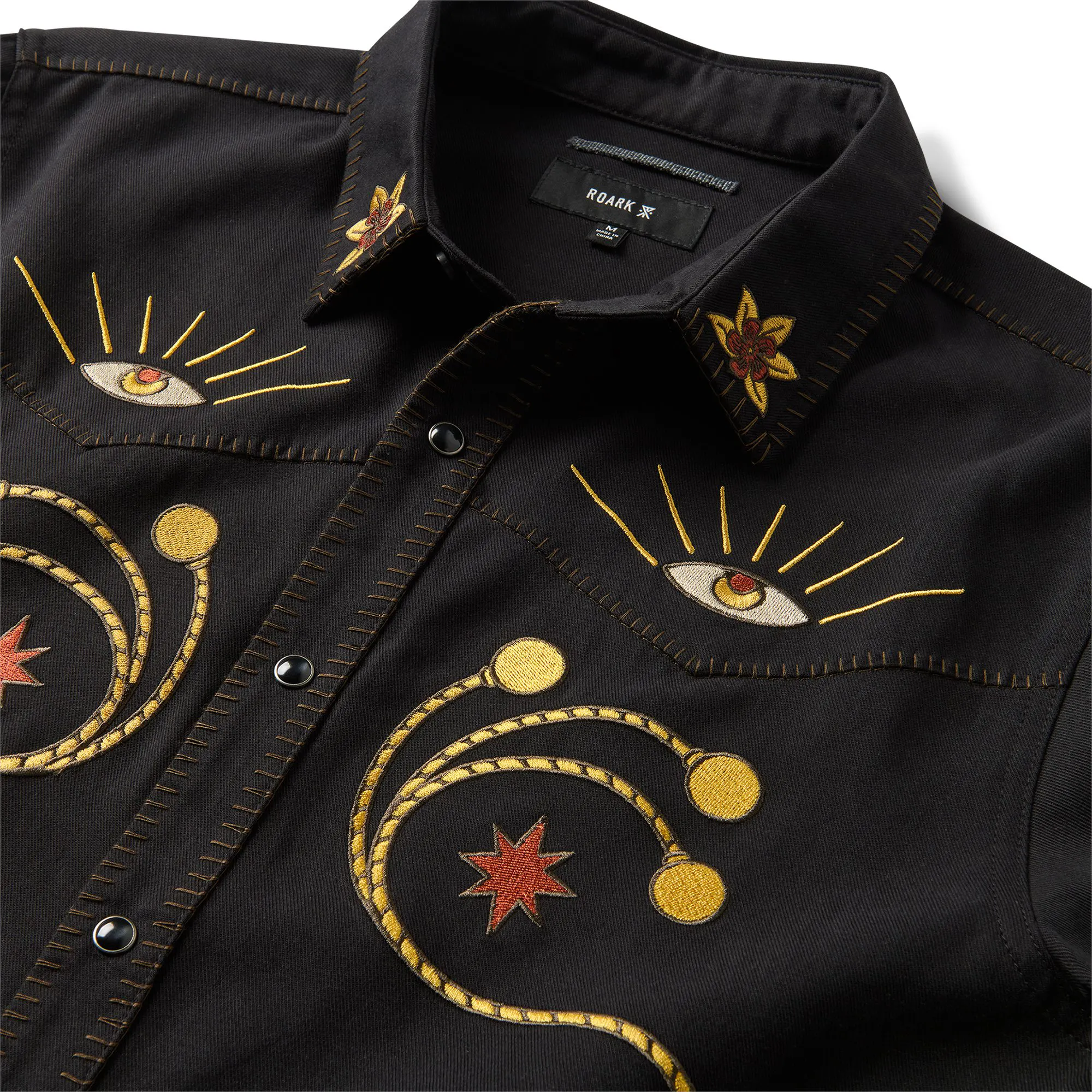 Roark Tierra del Sur Shirt - Black | Long Sleeve Shirts | Huckberry