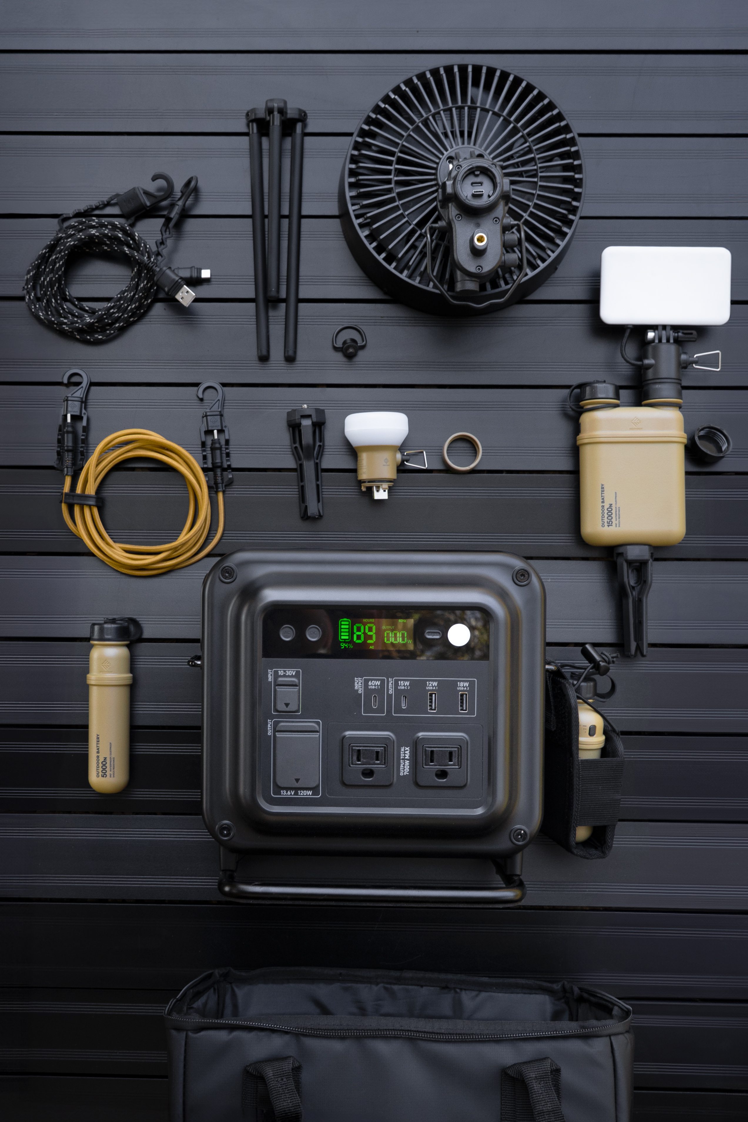 Nestout 700N Portable Power Station - Black | Camp | Huckberry