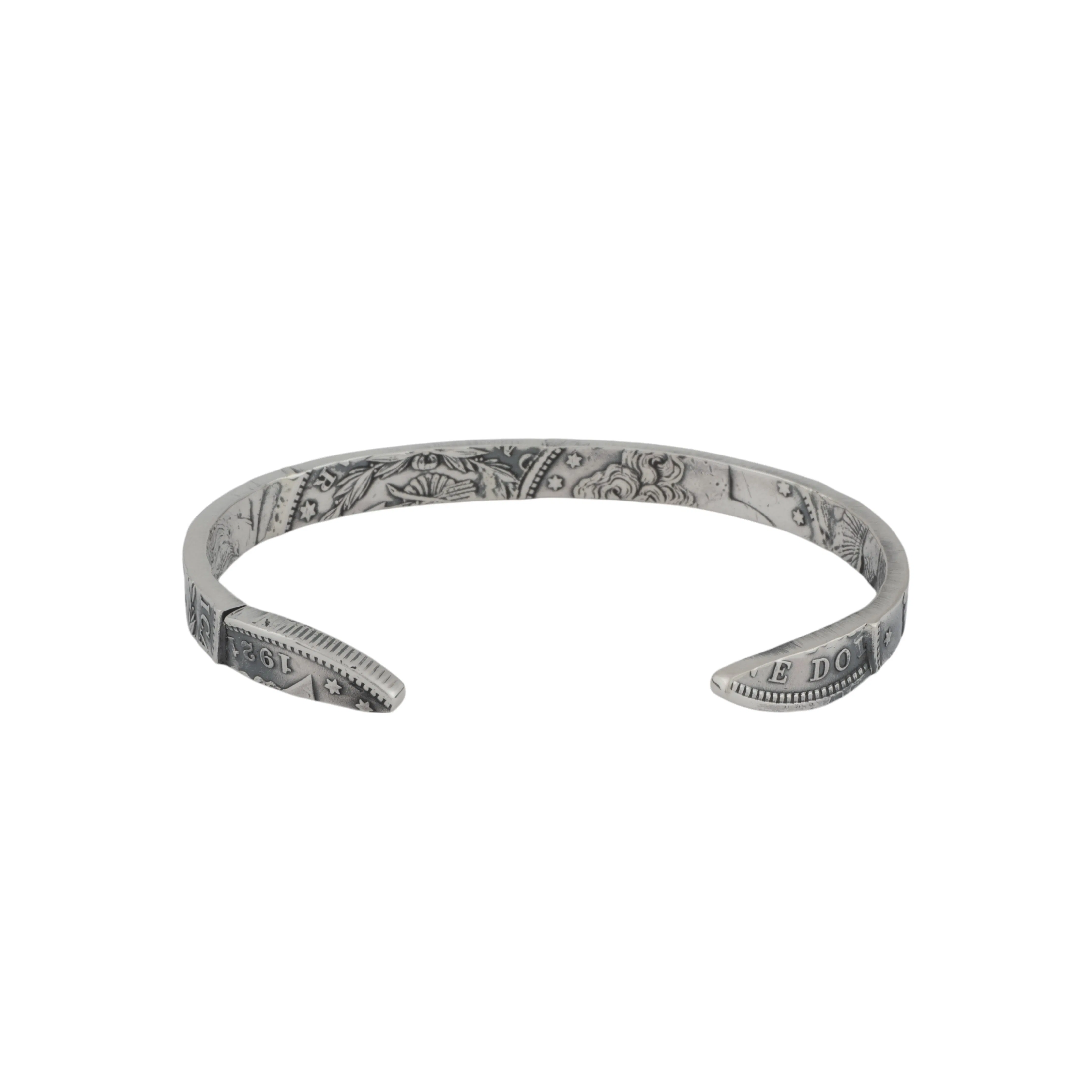 Northworks 1$ Patchwork Slim Bracelet - Silver | Bracelets | Huckberry