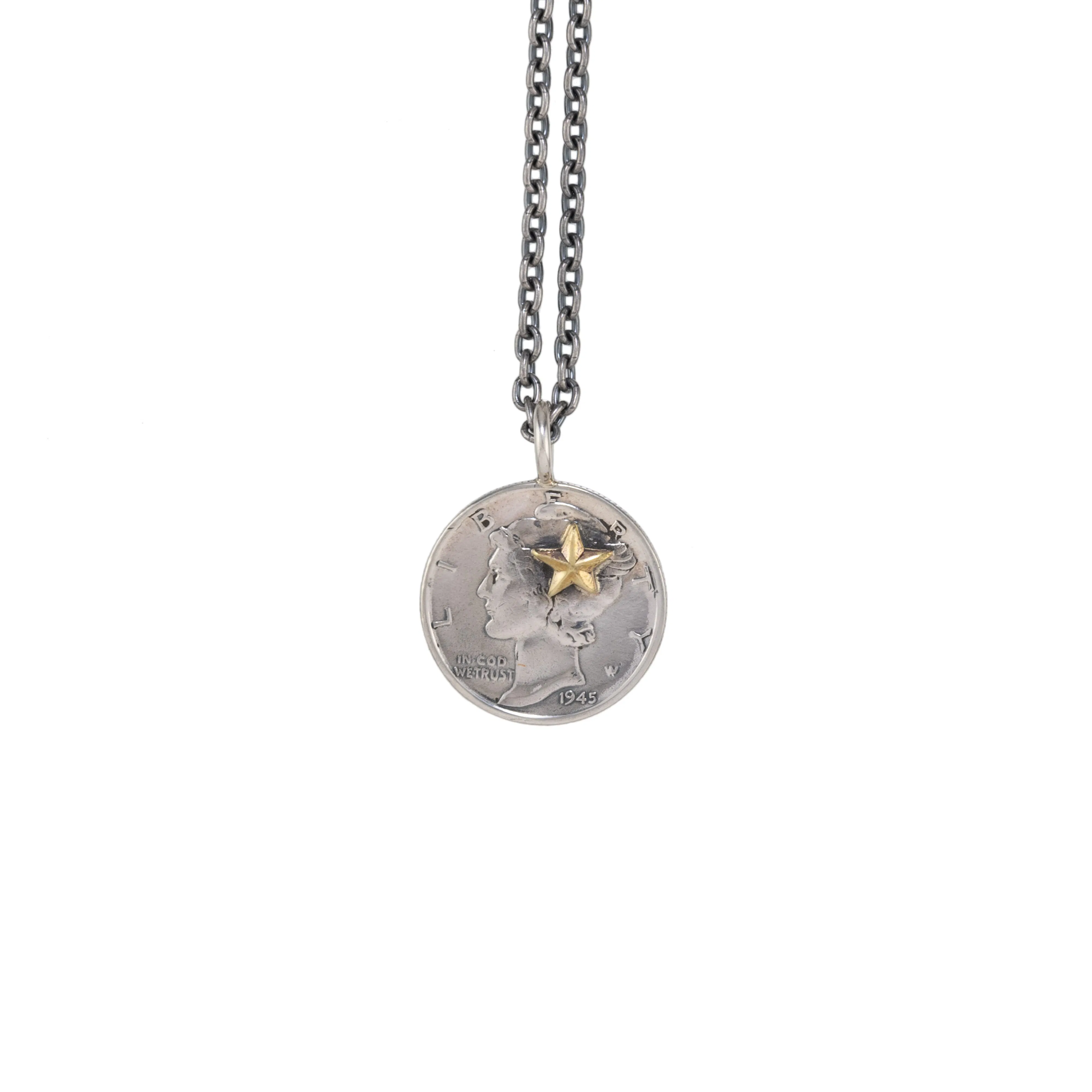 Northworks 10c Brass Star Pendant - Silver | Necklaces | Huckberry
