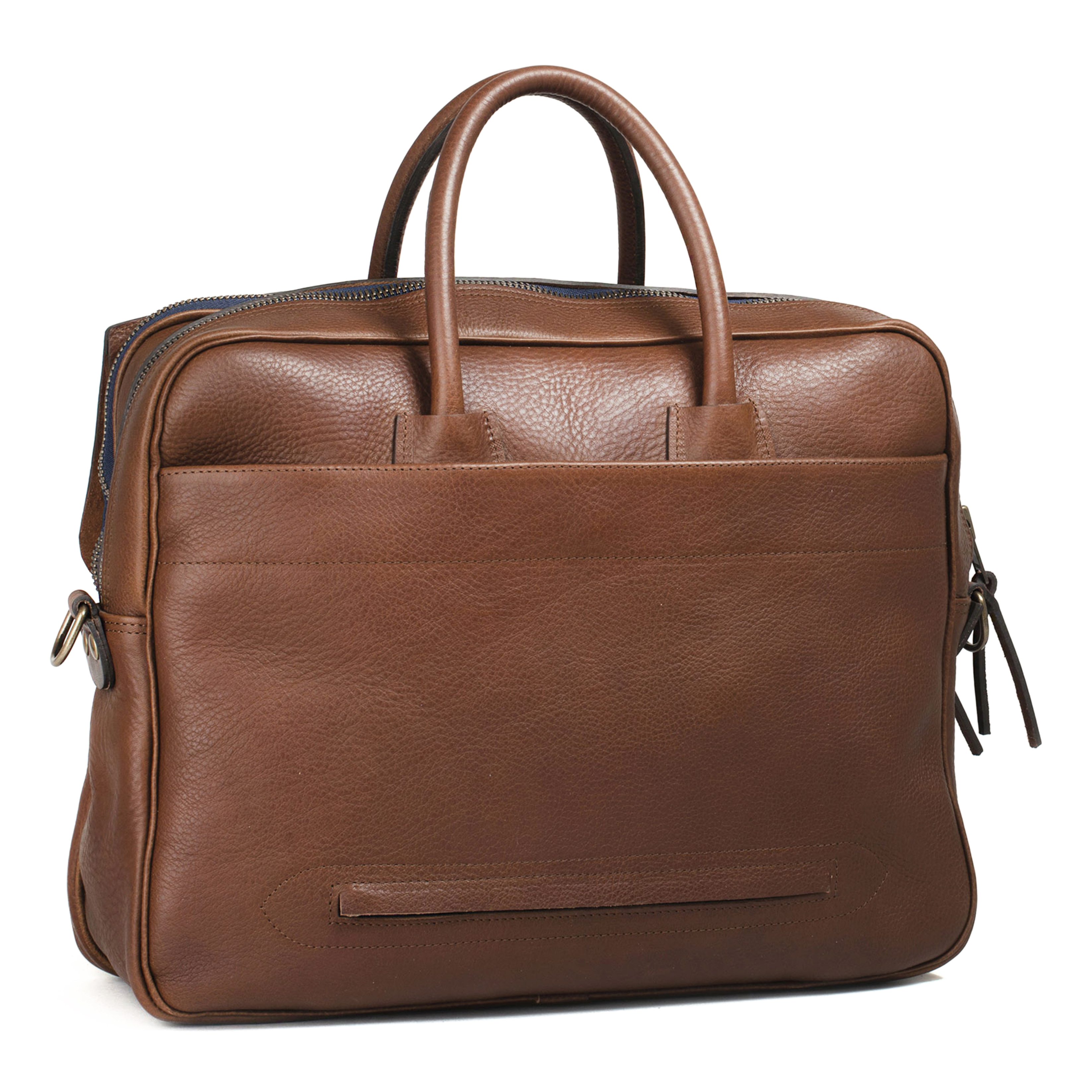 Bleu de Chauffe Zeppo Business Bag - Amber Brown / E Pure