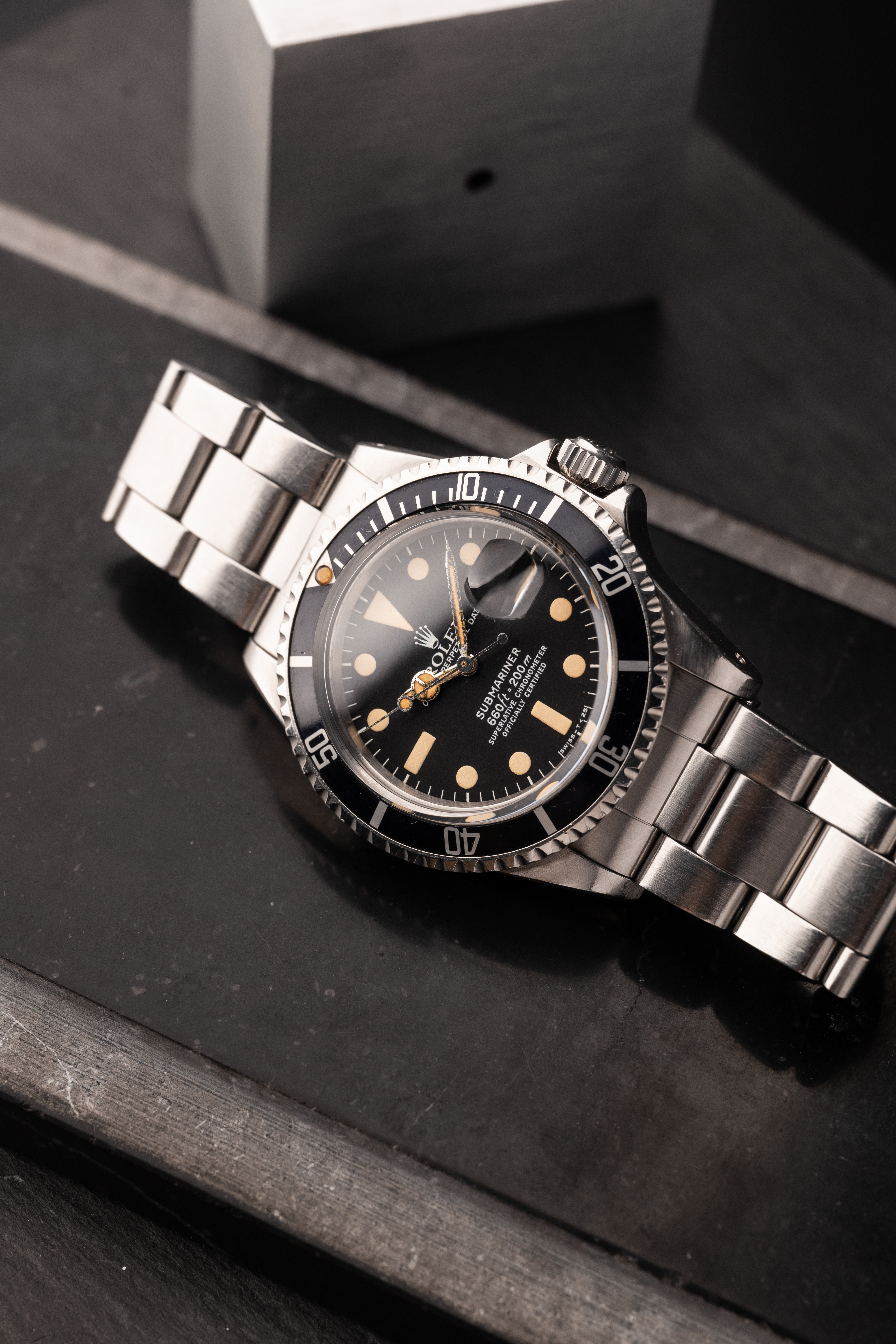 メルオク1 Grey and Patina Rolex 1680 MK1 Submariner - Stainless Steel