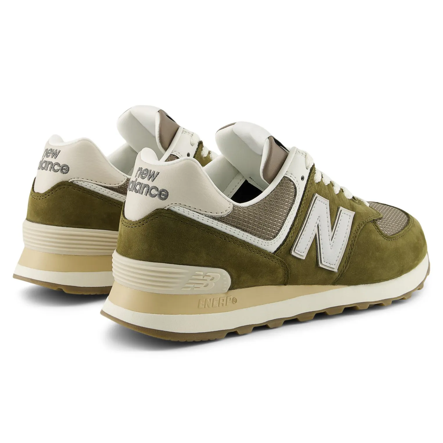 New Balance 574 Trainer Sneaker - Calcium/Dark Silver Metallic