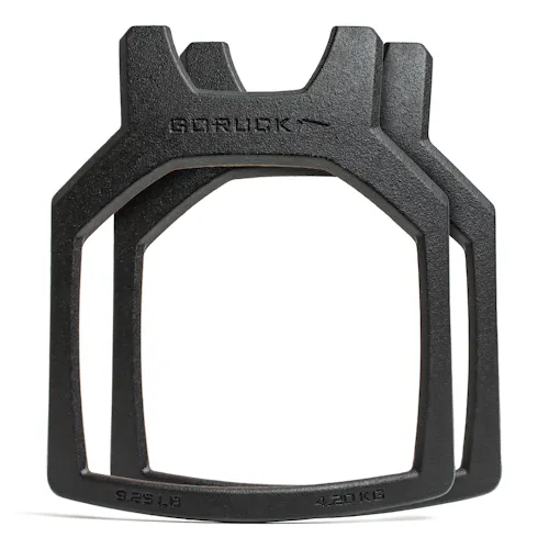 Product image for Curved Ruck Plates 9.25 lbs - Set of 2 - Black
