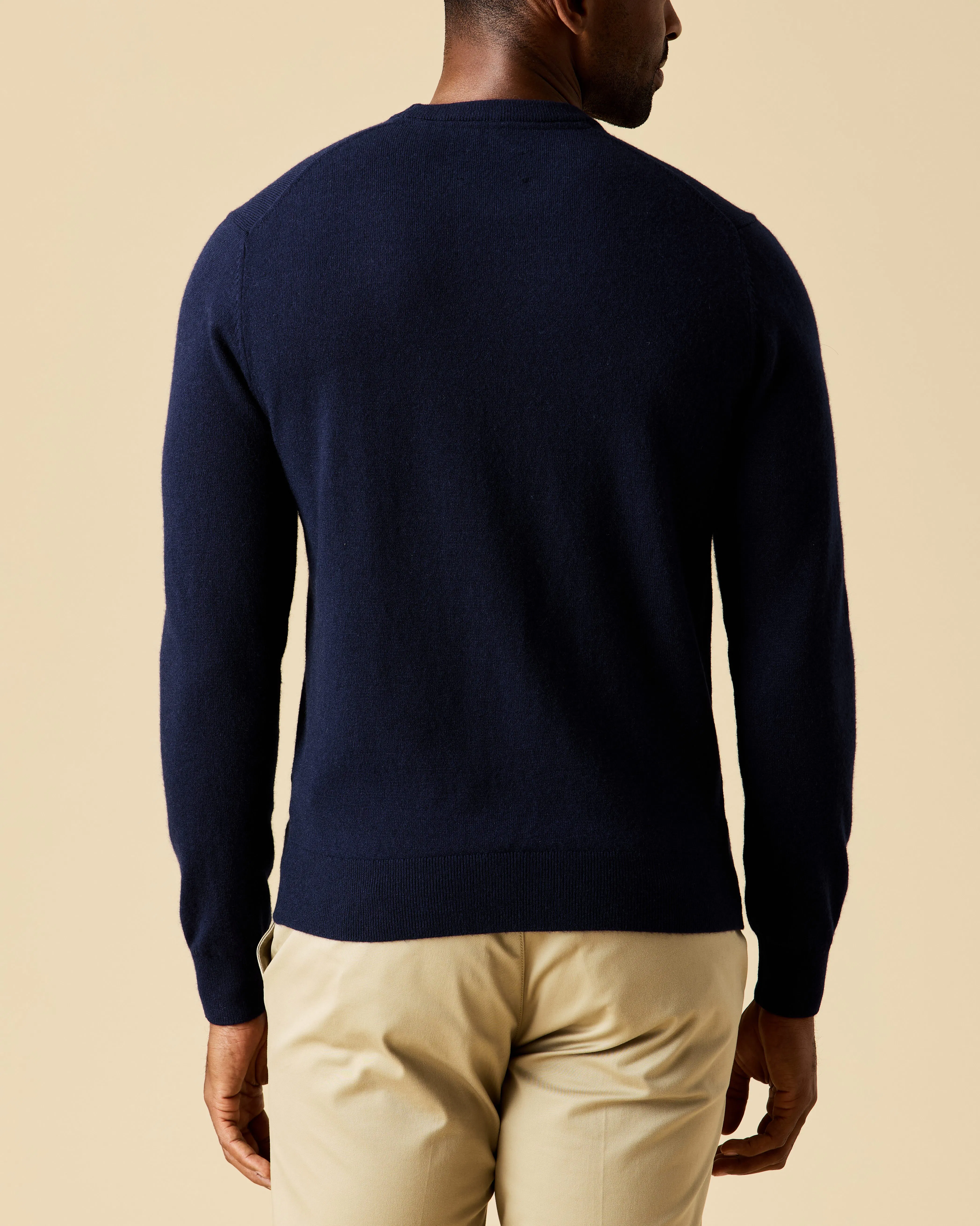 SimplyComplicated KNITTED CREW NECK NAVY | ヤマダウェブコム