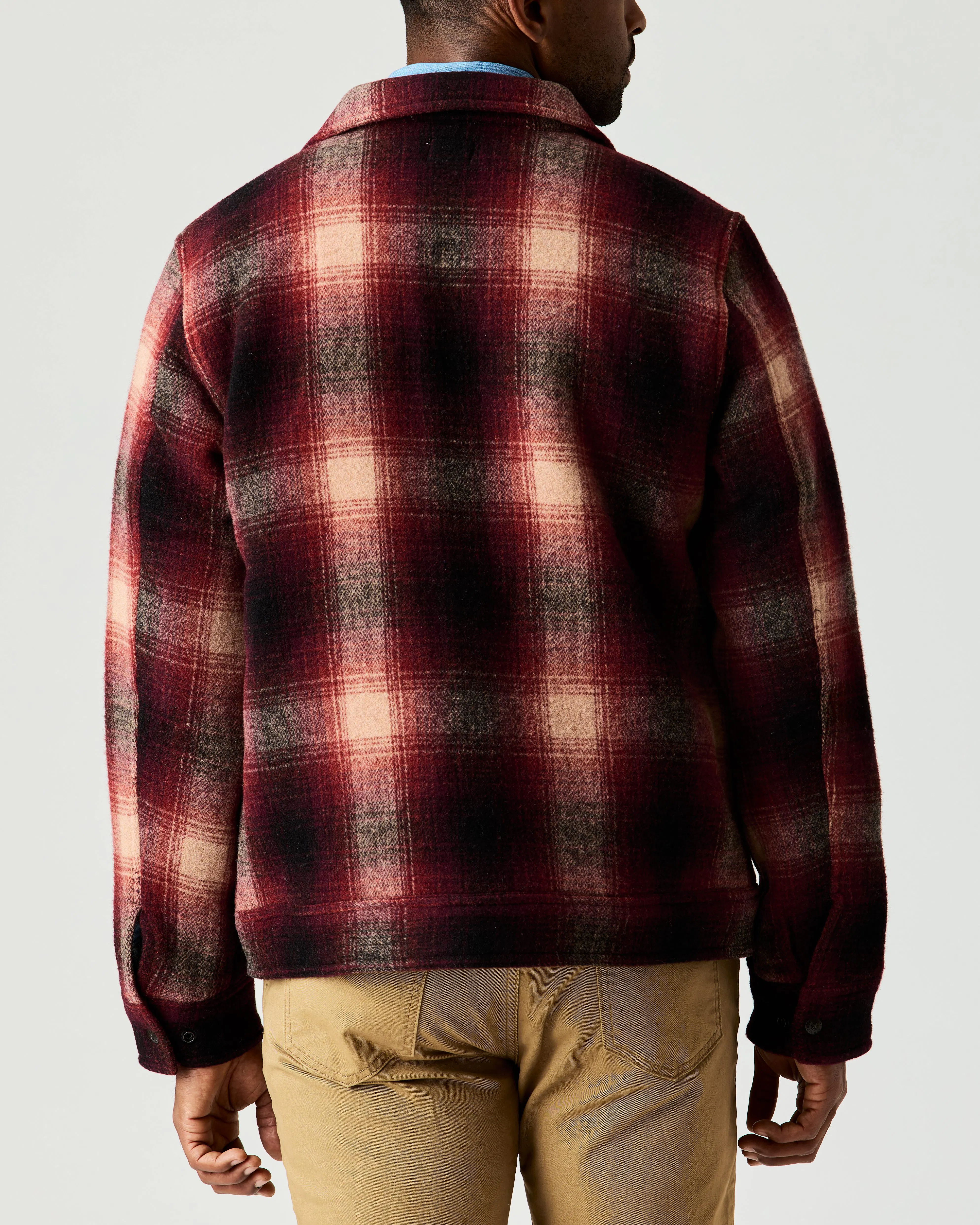 Flint and Tinder Heritage Wool Snap Jacket - Shadow Plaid | Winter