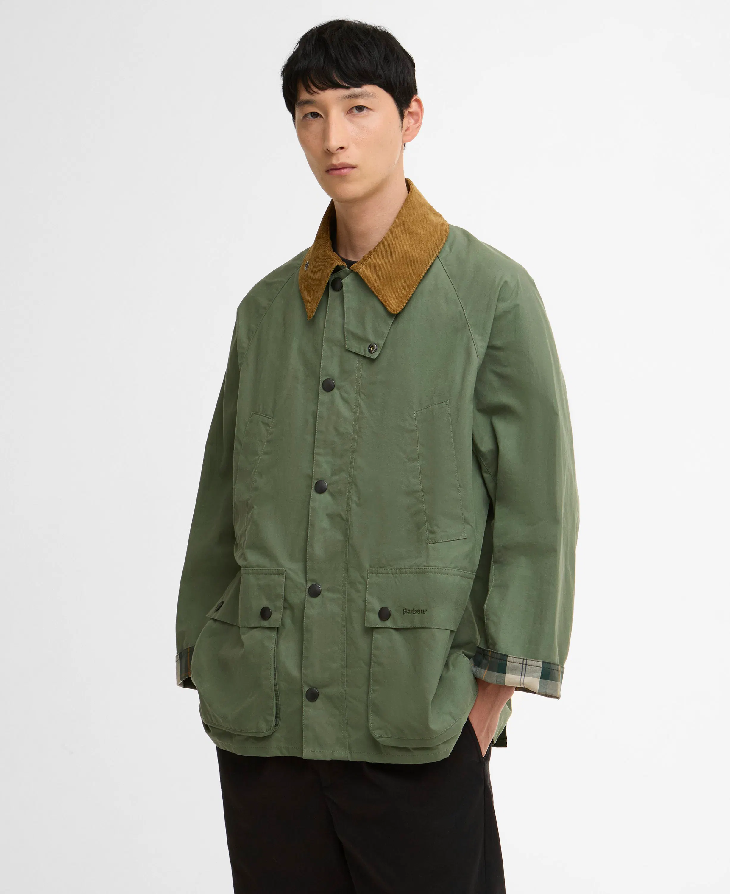 Barbour Bedale Cotton Jacket - Winter Moss | Chore Coats | Huckberry