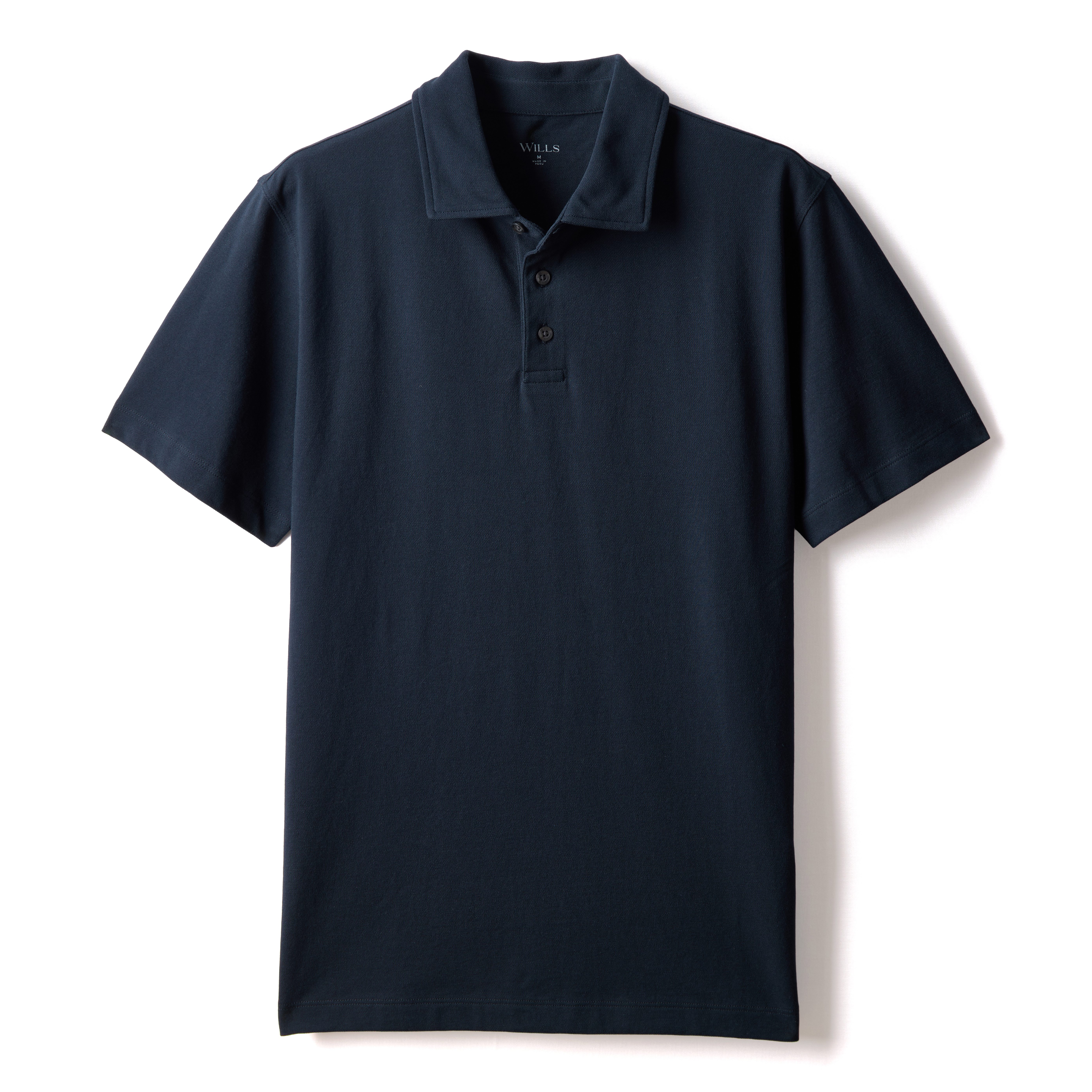 Wills AloeKnit Polo Shirt - Baritone Navy | Short Sleeve Shirts