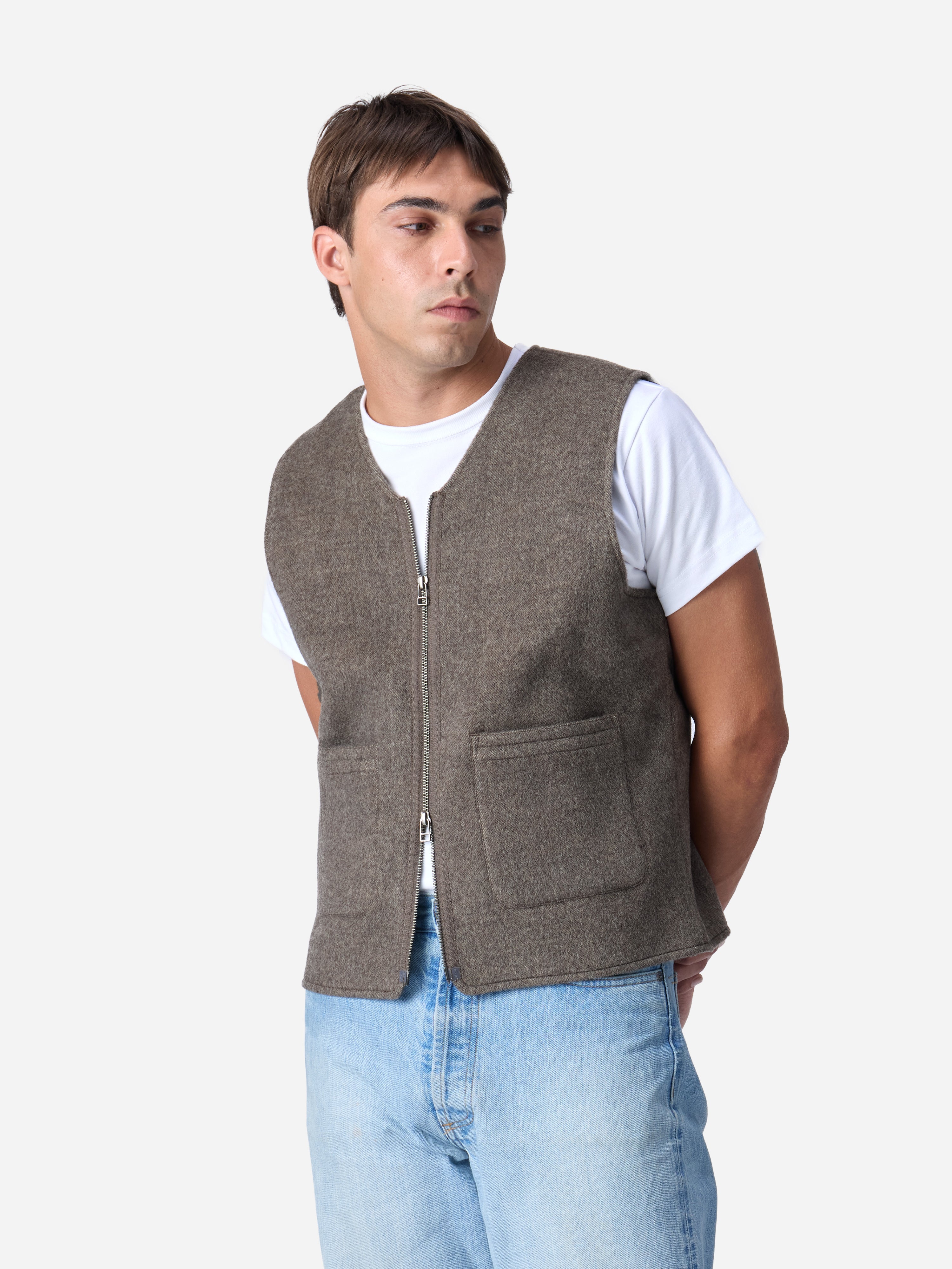 3sixteen Zip Vest - Tobacco | Vests | Huckberry