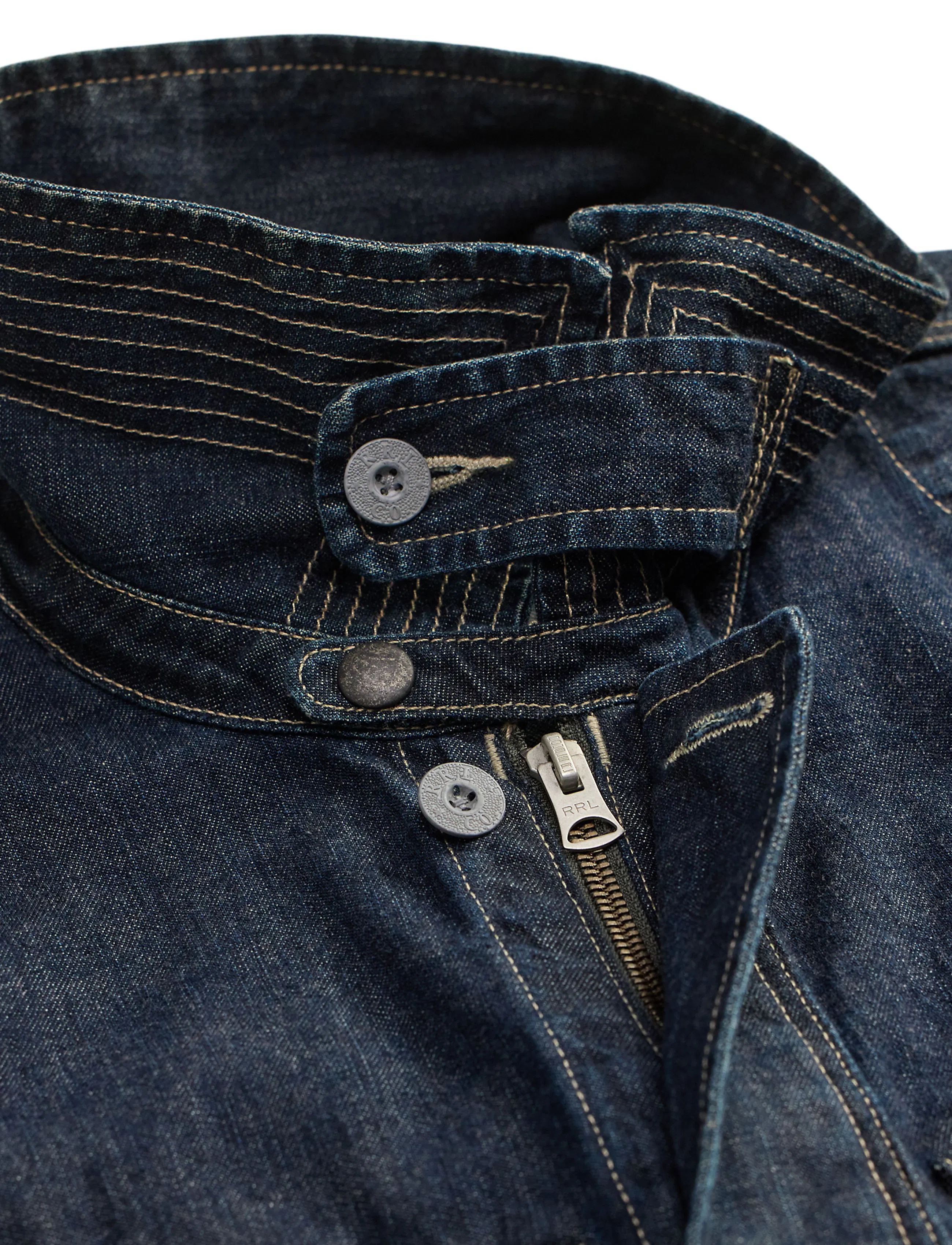 RRL Bannerman Japanese Denim Jacket - Medium Wash | Denim Jackets