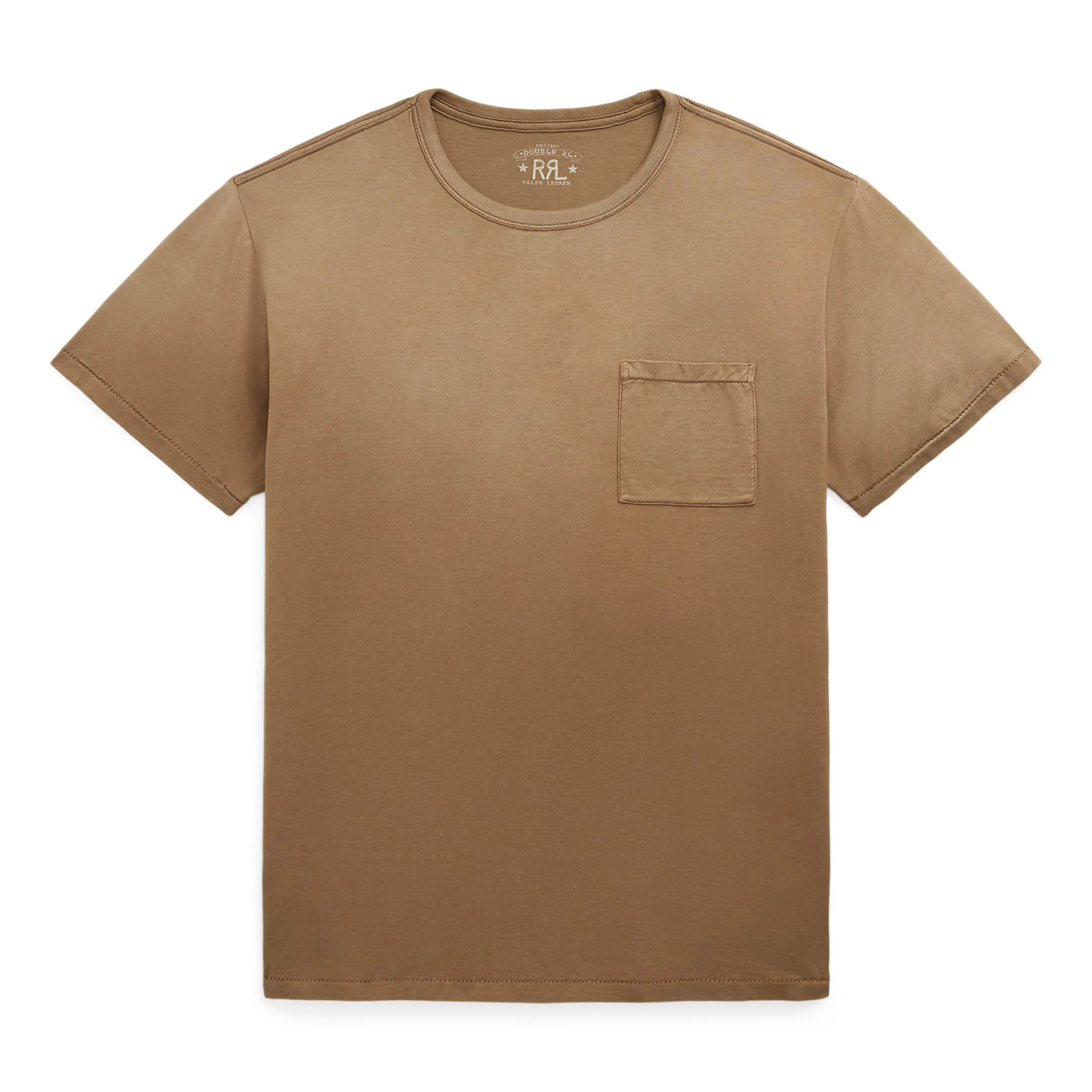 RRL Garment-Dyed Pocket T-Shirt - Mud | T-Shirts | Huckberry