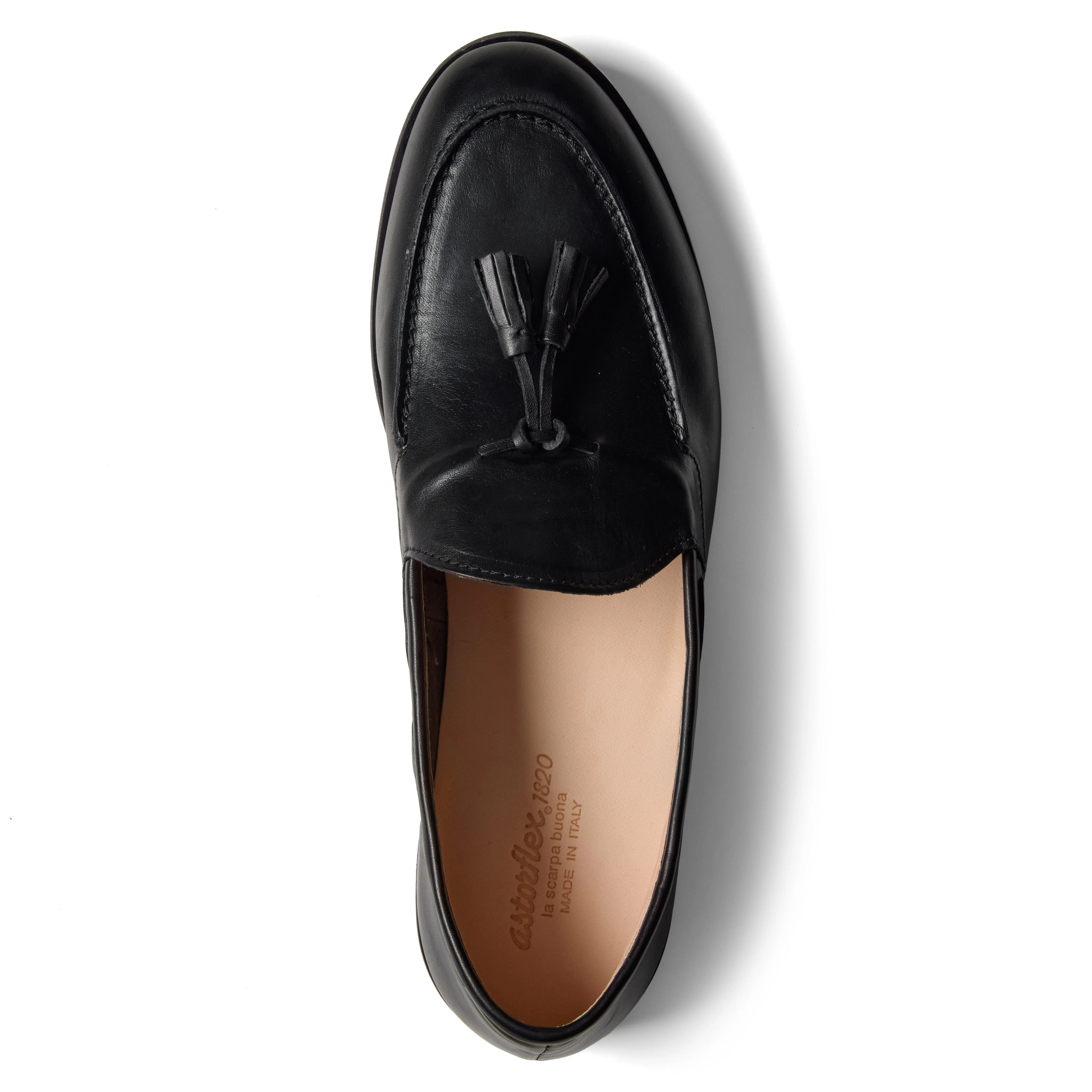 Astorflex Tassel Loafer - Black Leather | Loafers | Huckberry