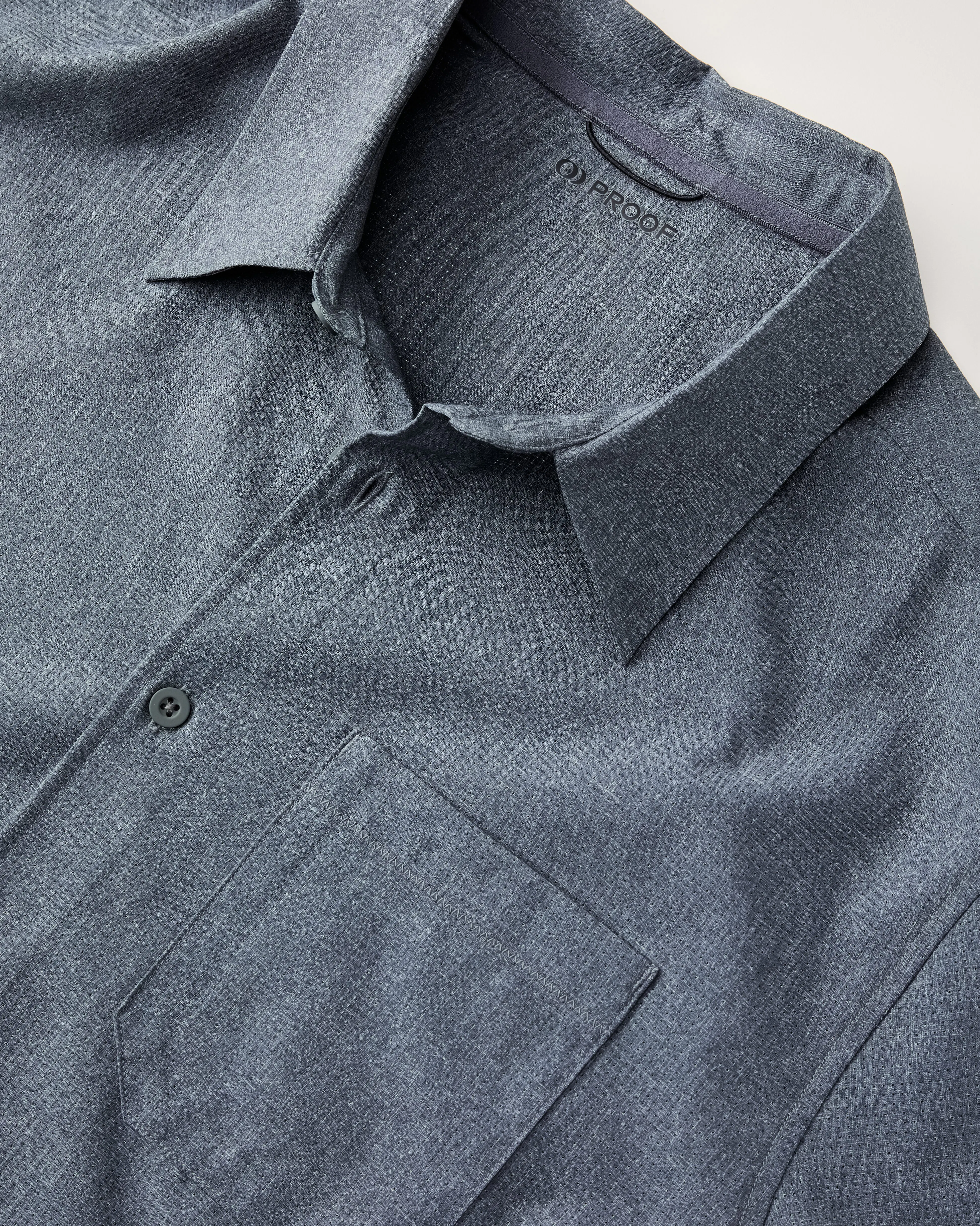 Proof Men's Airweave Performance Shirt in Storm Grey Heather, Size M, Polyester