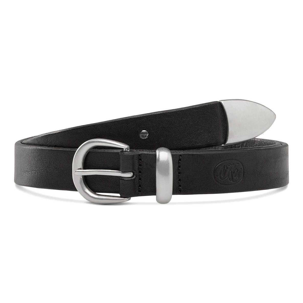 Western Bridle Leather Belt Slim