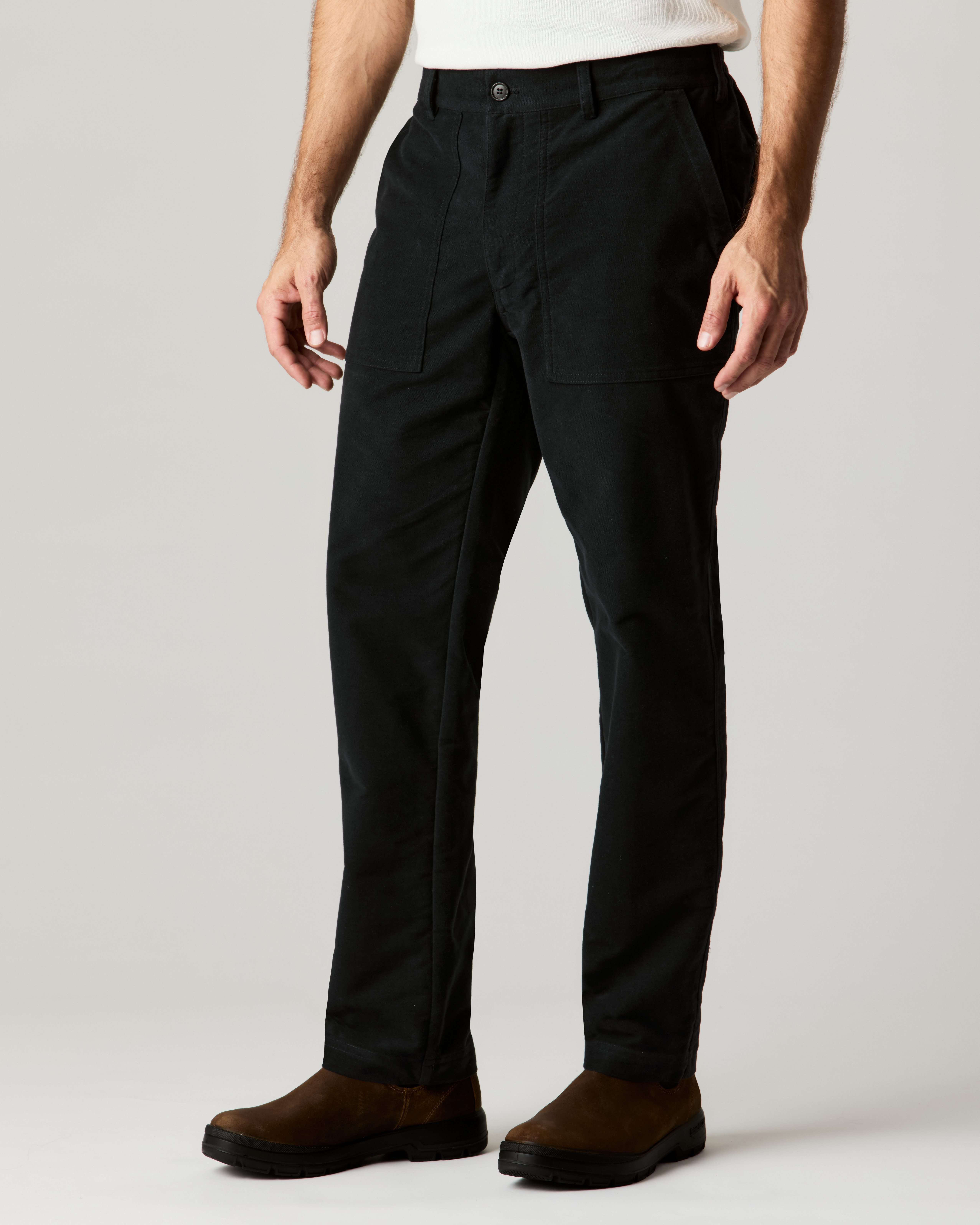 パンツ INTERIM MOLESKIN 1-TUCK BAGGY TROUSERS INTERIM - LOOSELY TWIST MOLESKIN 1-TUCK BAGGY SLACKE/スラックス