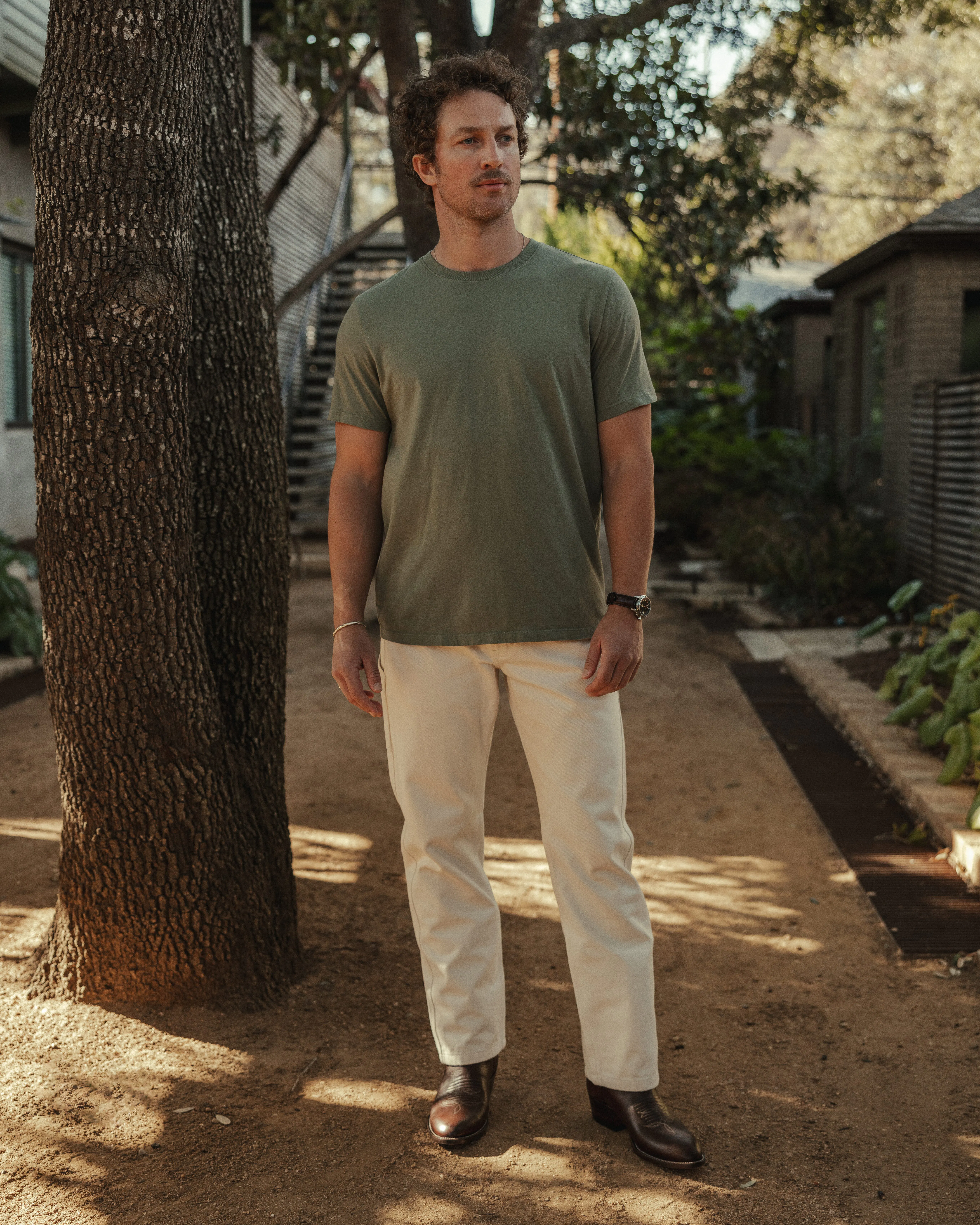 Flint and Tinder Vintage Soft Wash T-Shirt - Olivine | T-Shirts 