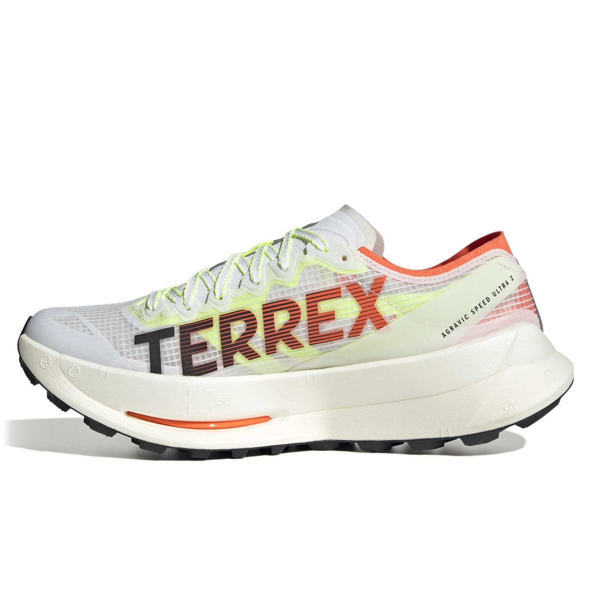 adidas Agravic Speed Ultra 2 - White/Black/Semi Impact Orange