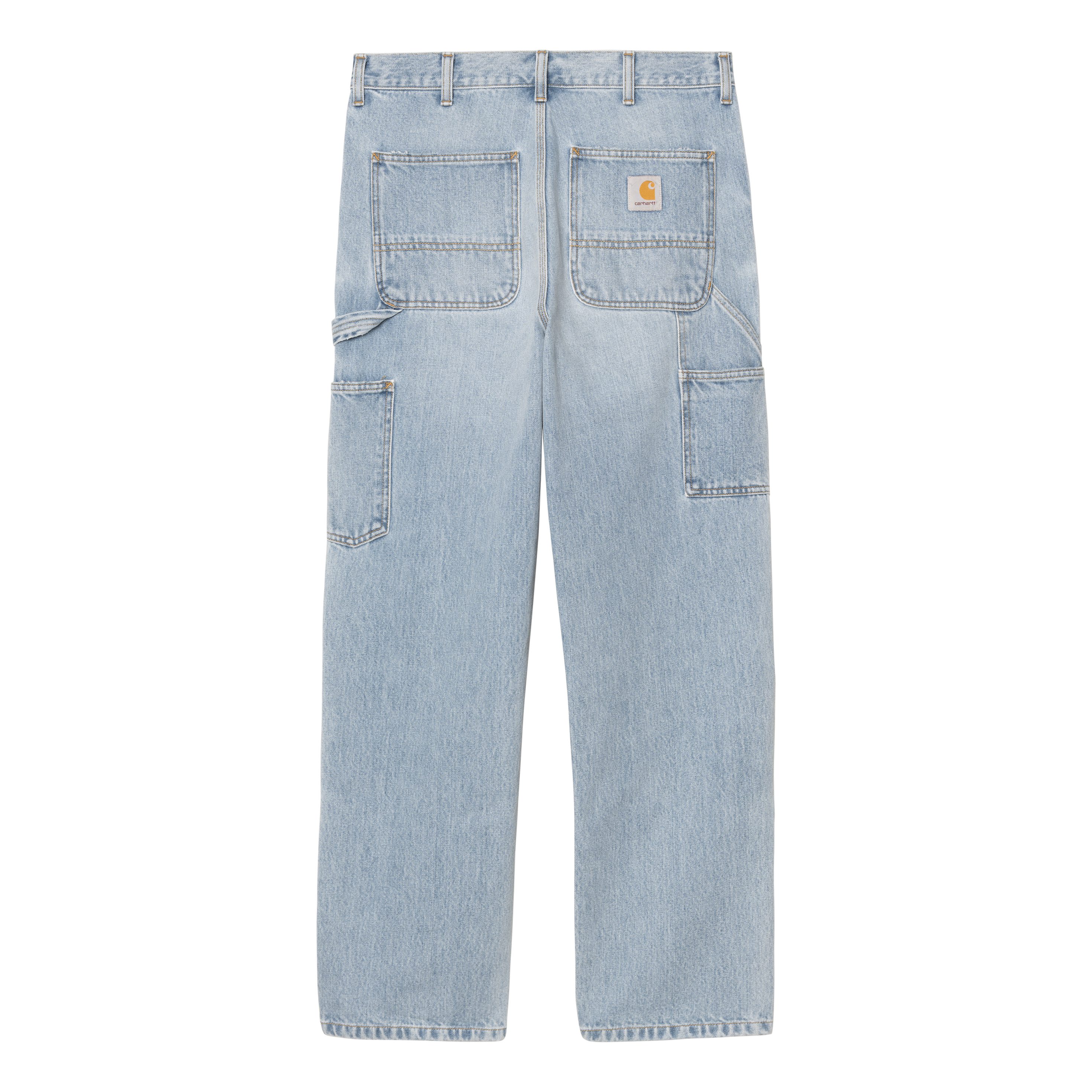 Carhartt WIP Double Knee Denim - Heavy Worn Bleached | Stretch