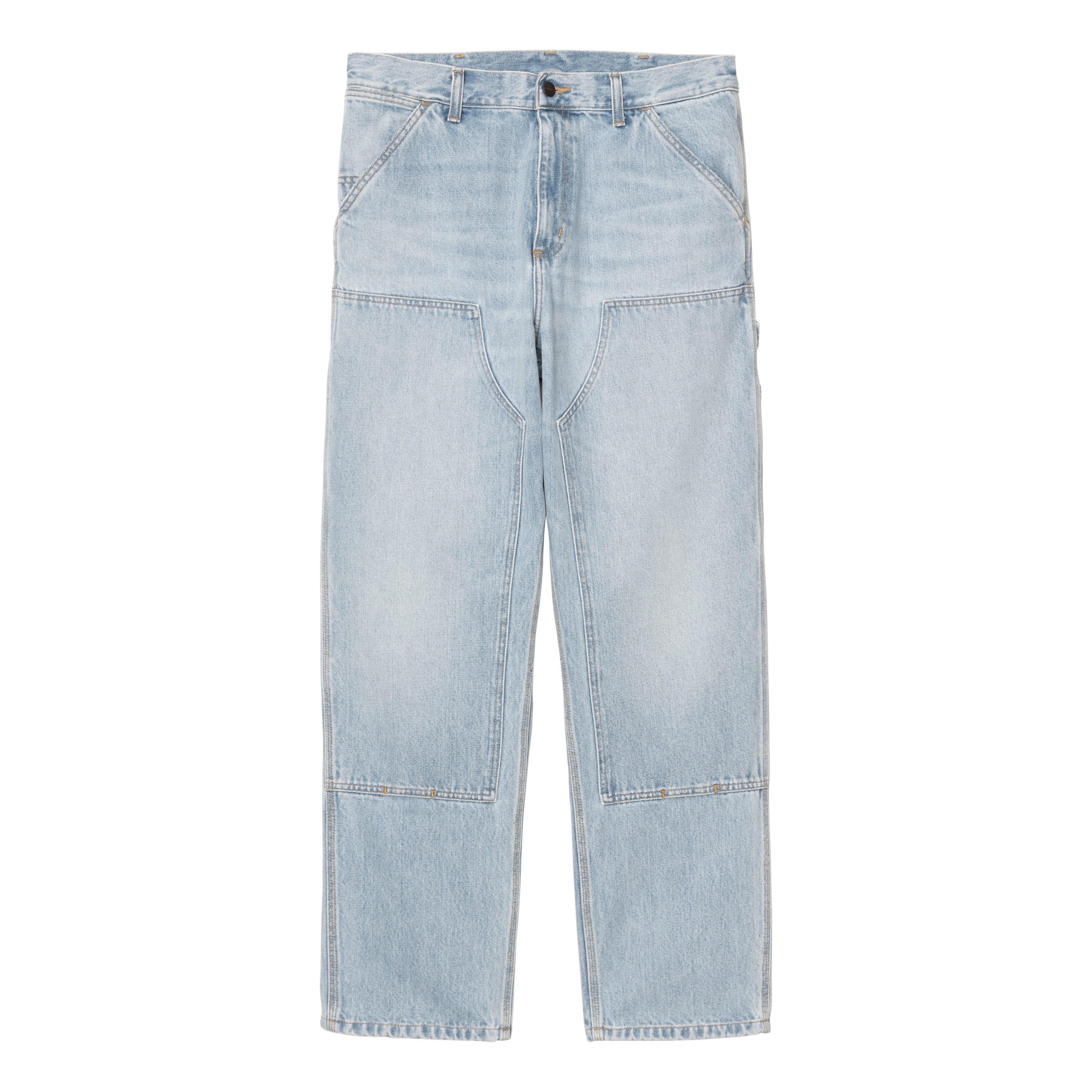 Carhartt WIP Double Knee Denim - Heavy Worn Bleached | Stretch