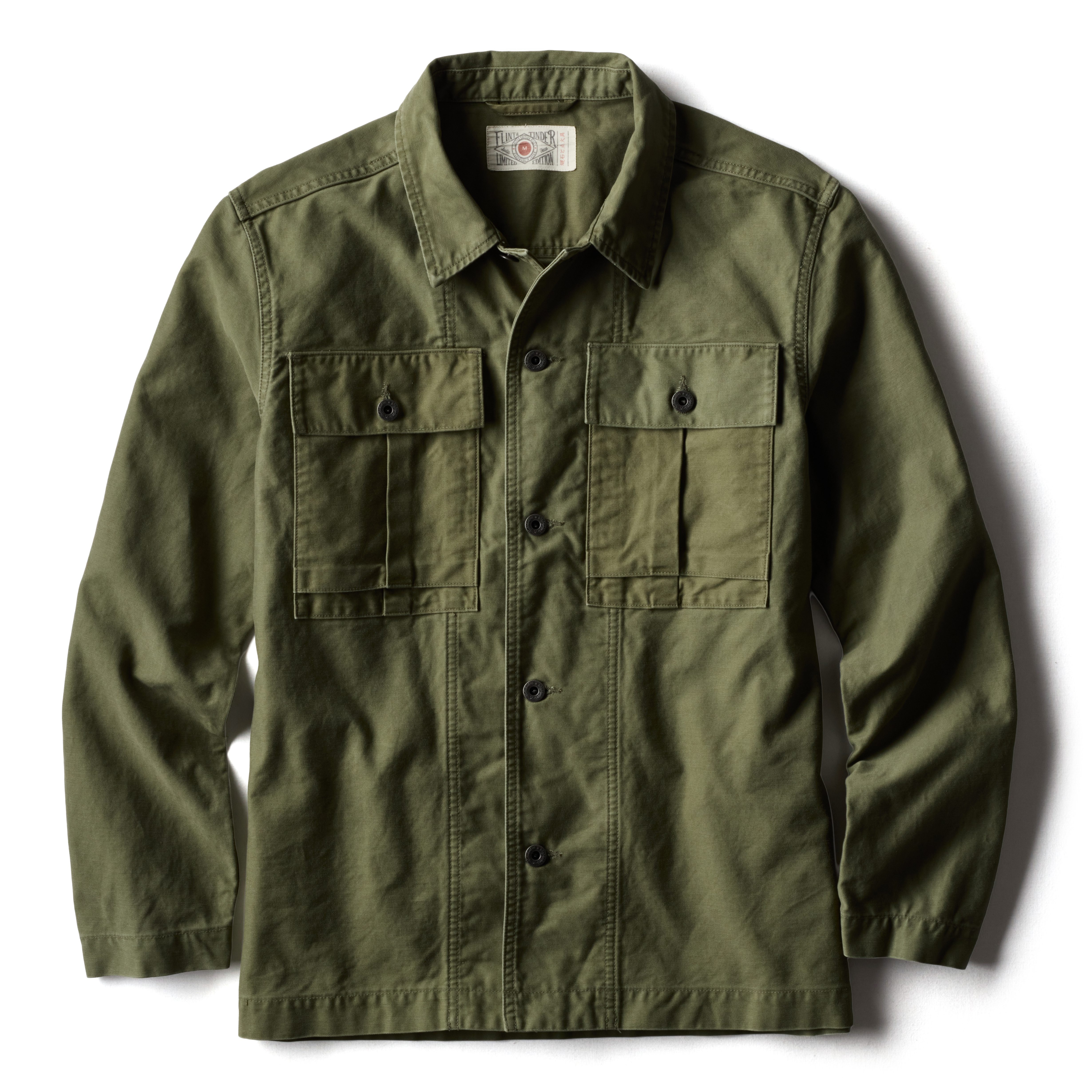 Flint and Tinder Japanese Military Overshirt - Military Olive Flint and Tinder Japanese Military Overshirt - Military Olive