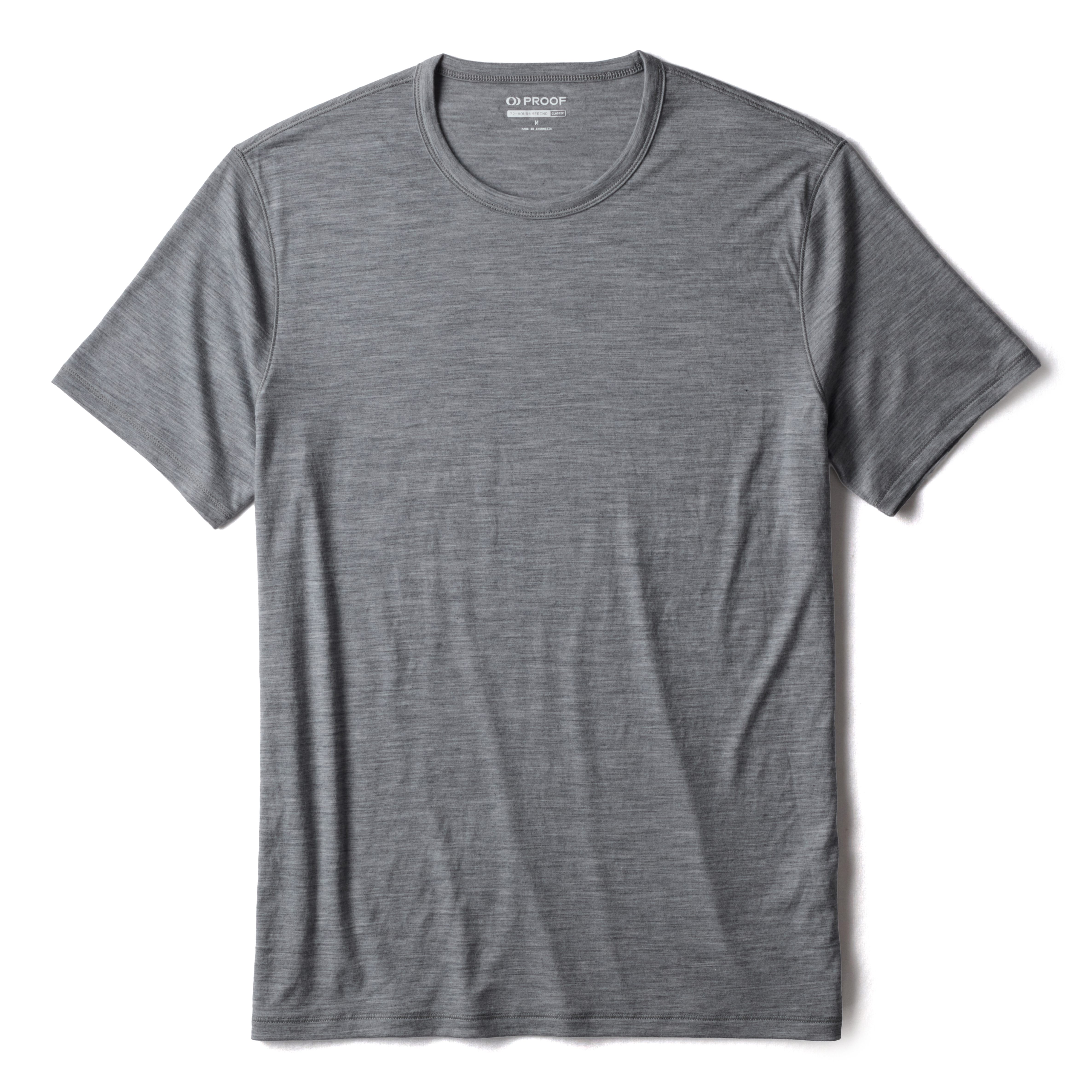Proof 72-Hour Merino T-Shirt - Classic Fit - Heather Grey | T