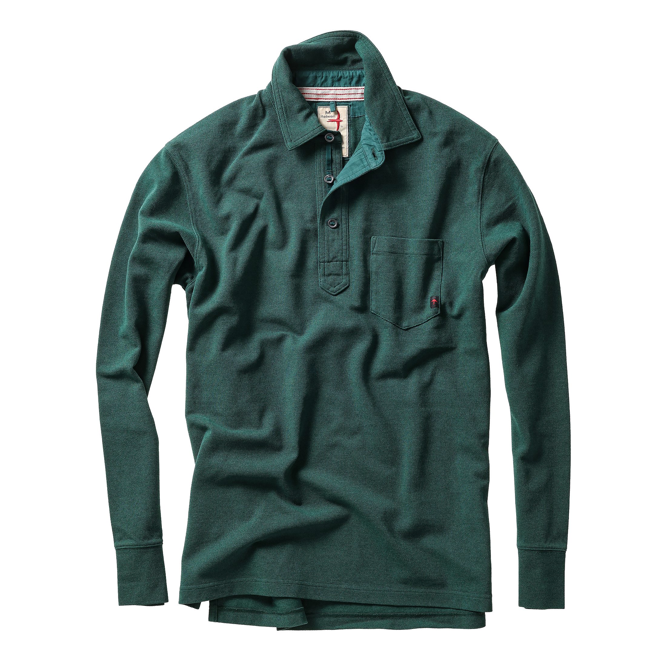 Long Sleeve Vintage Pique Polo