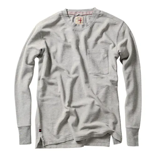 Relwen Long Sleeve Vintage Pique Crew