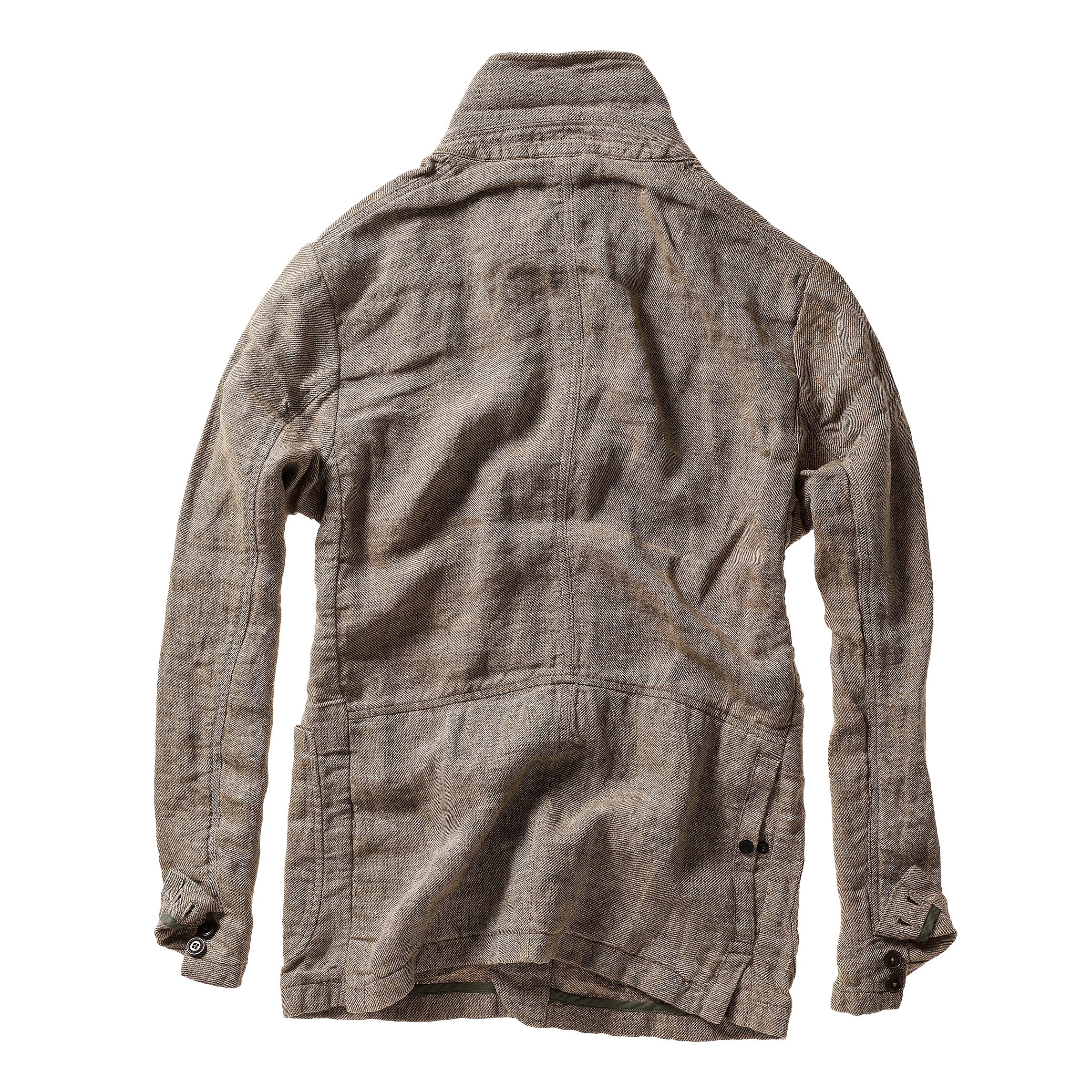 Relwen Tropical Trap Linen Blazer - Wheat Rustic Twill | Blazers