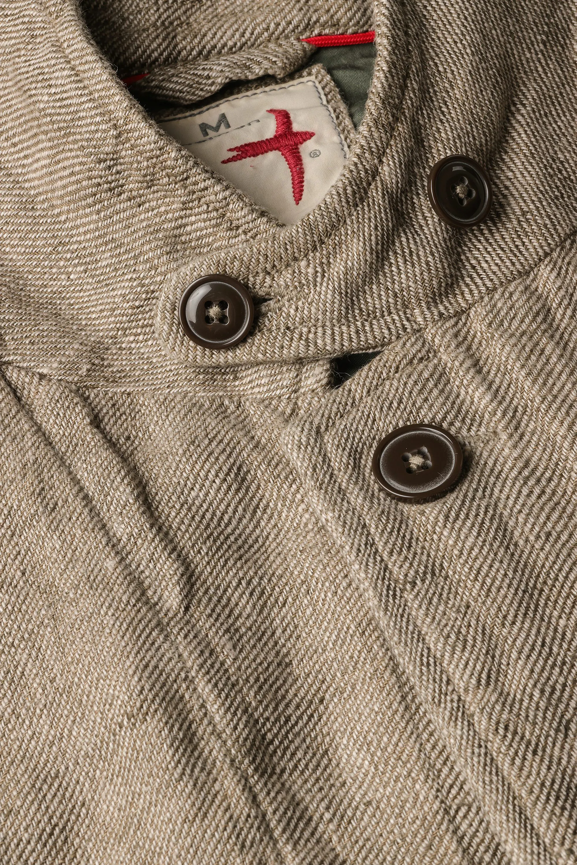 Relwen Tropical Trap Linen Blazer - Wheat Rustic Twill | Blazers