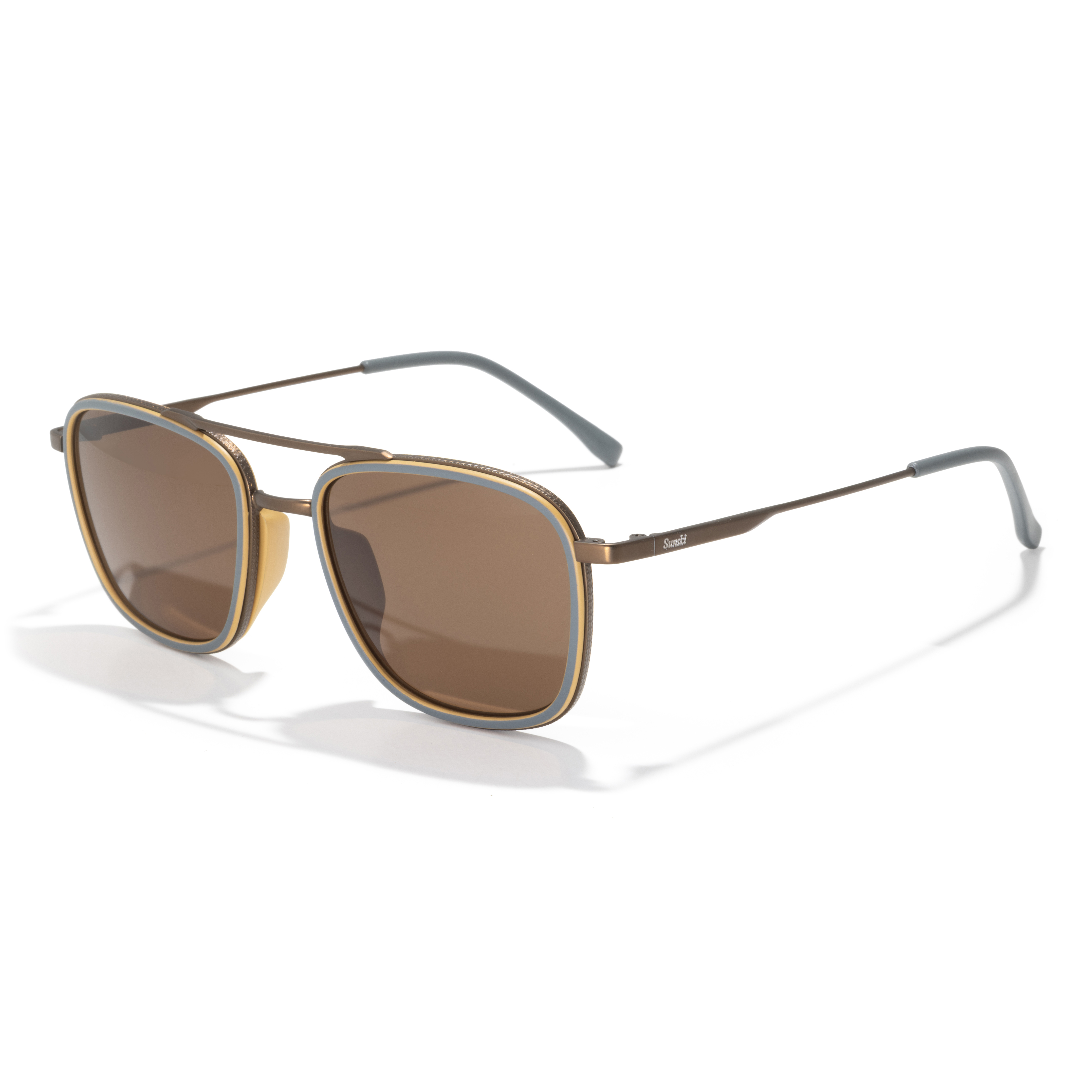 Sunski Estero Sunglasses - Storm / Cognac - Amber | Lifestyle