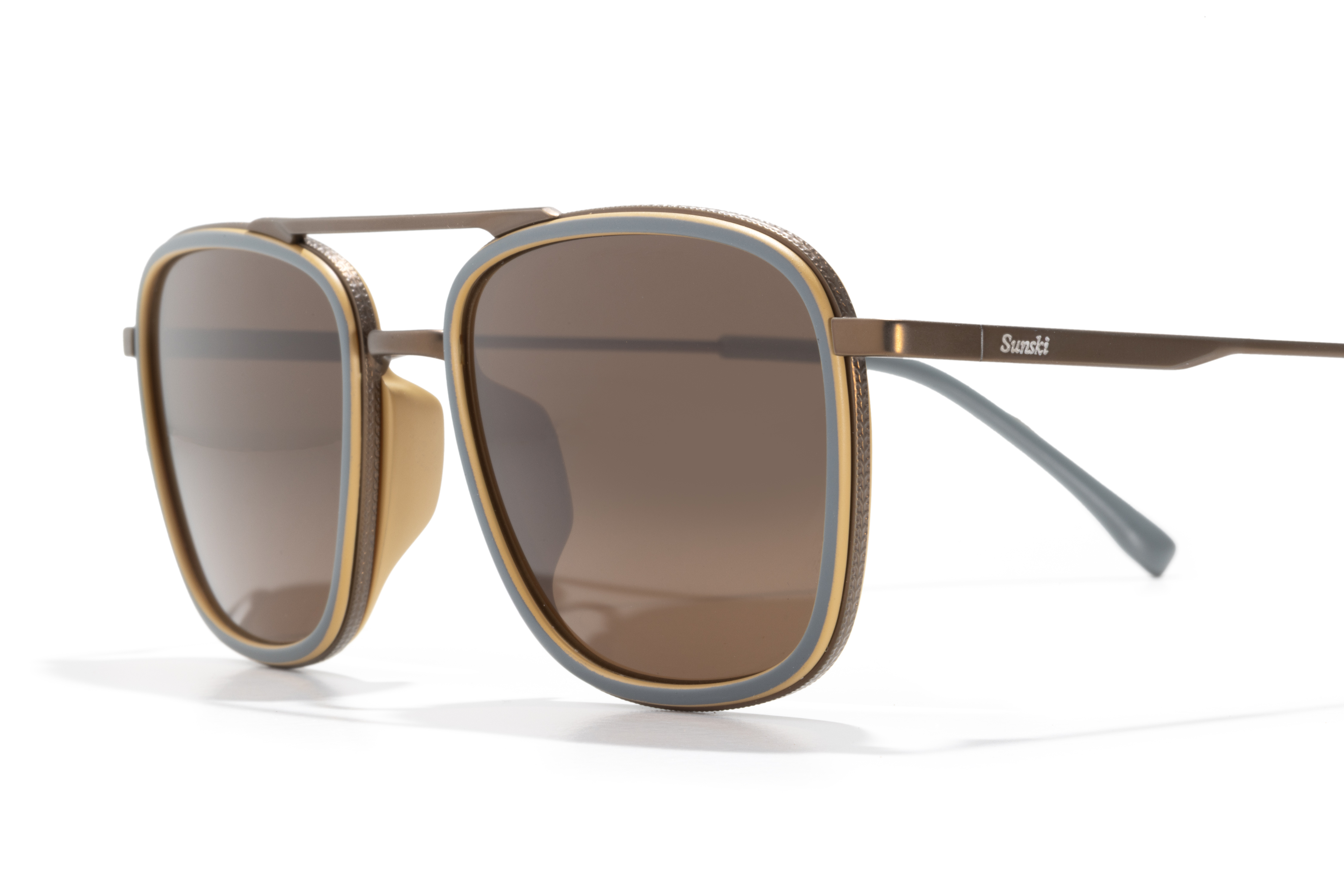 Sunski Estero Sunglasses - Storm / Cognac - Amber | Lifestyle