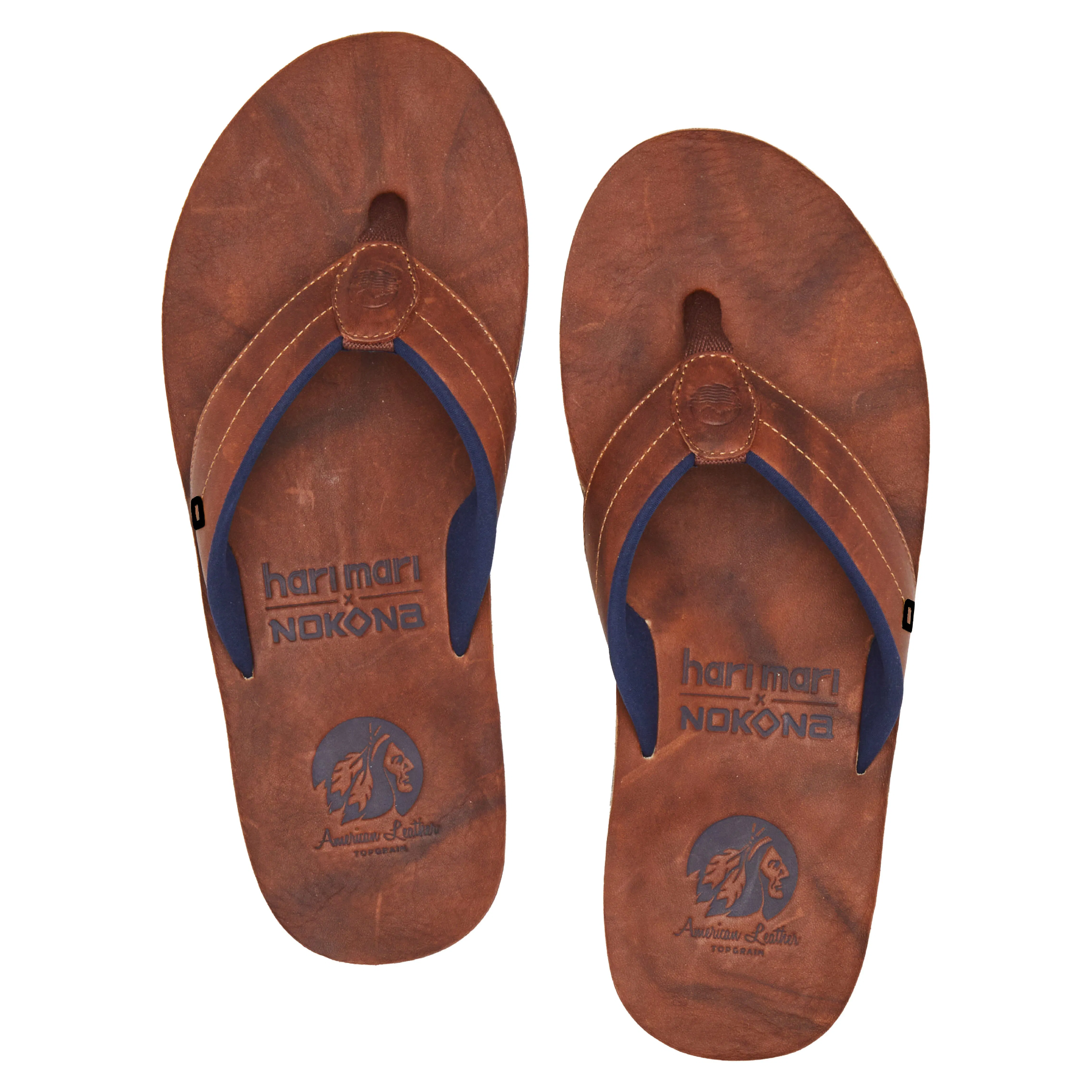 マロン★ハリー Hari Mari Nakona Leather 3 Point Sandal - Walnut | Sandals | Huckberry
