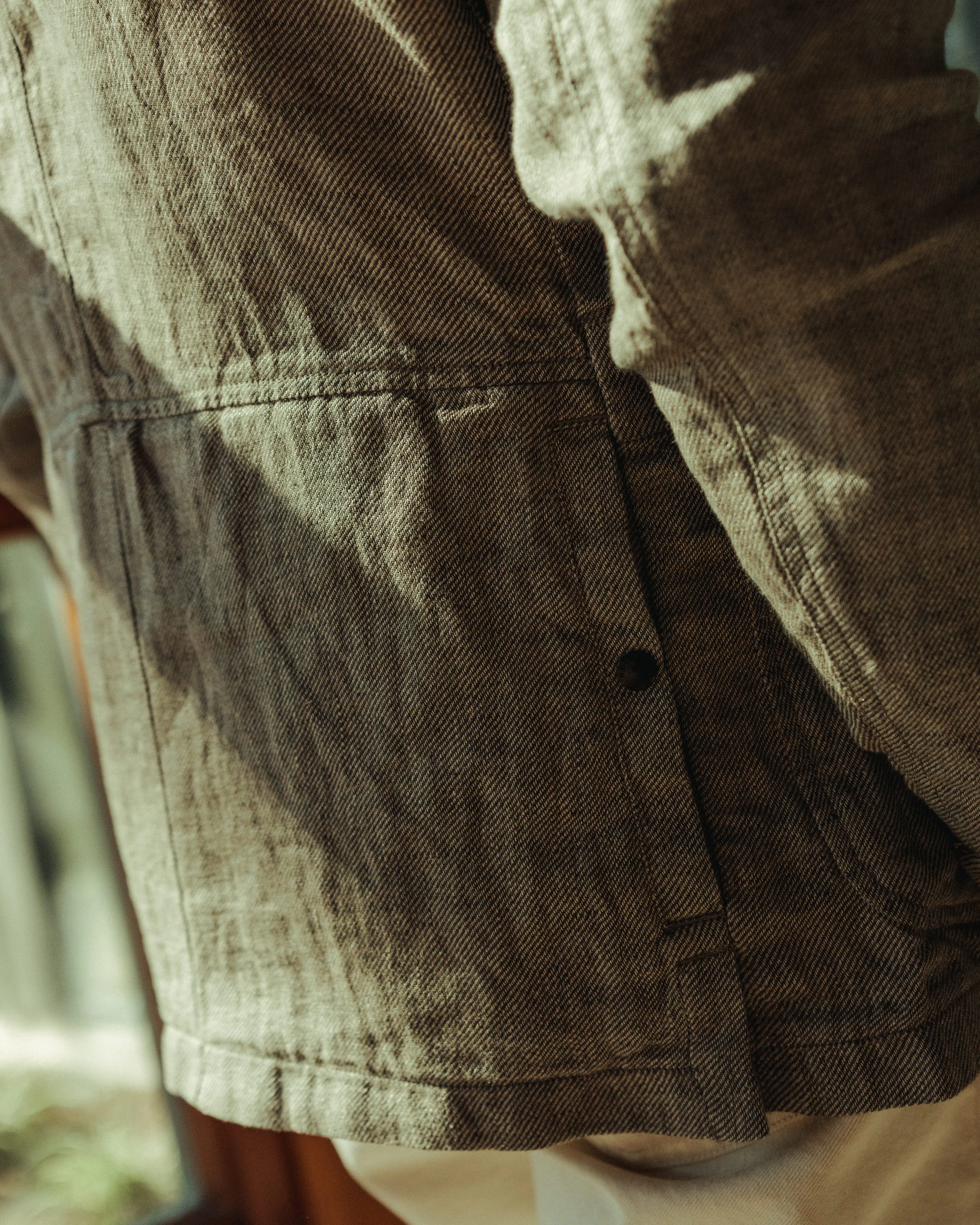 Relwen Tropical Trap Linen Blazer - Wheat Rustic Twill | Blazers