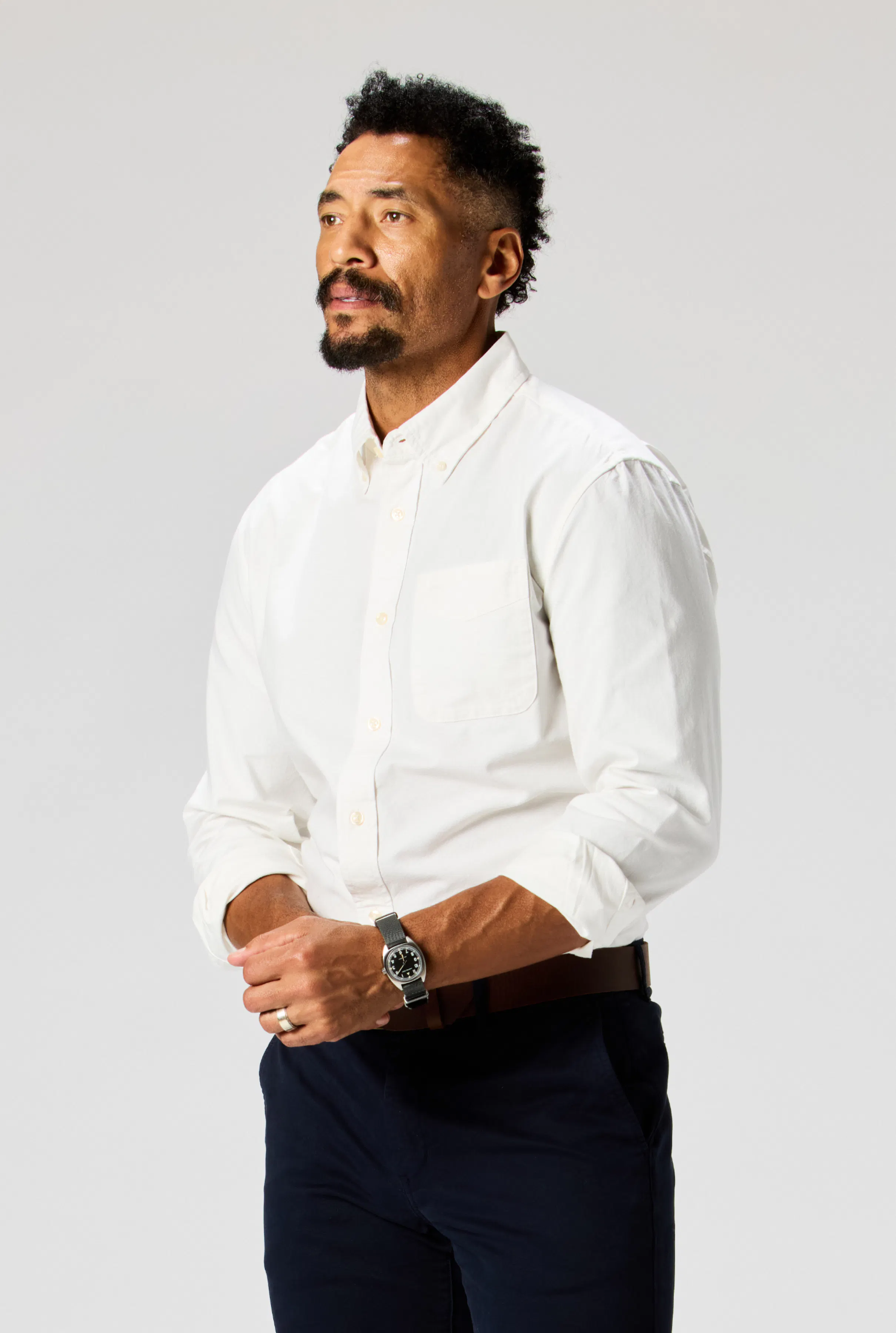 Formele shirts voor heren UK, witte strijkvrije revers kreukvrije effen