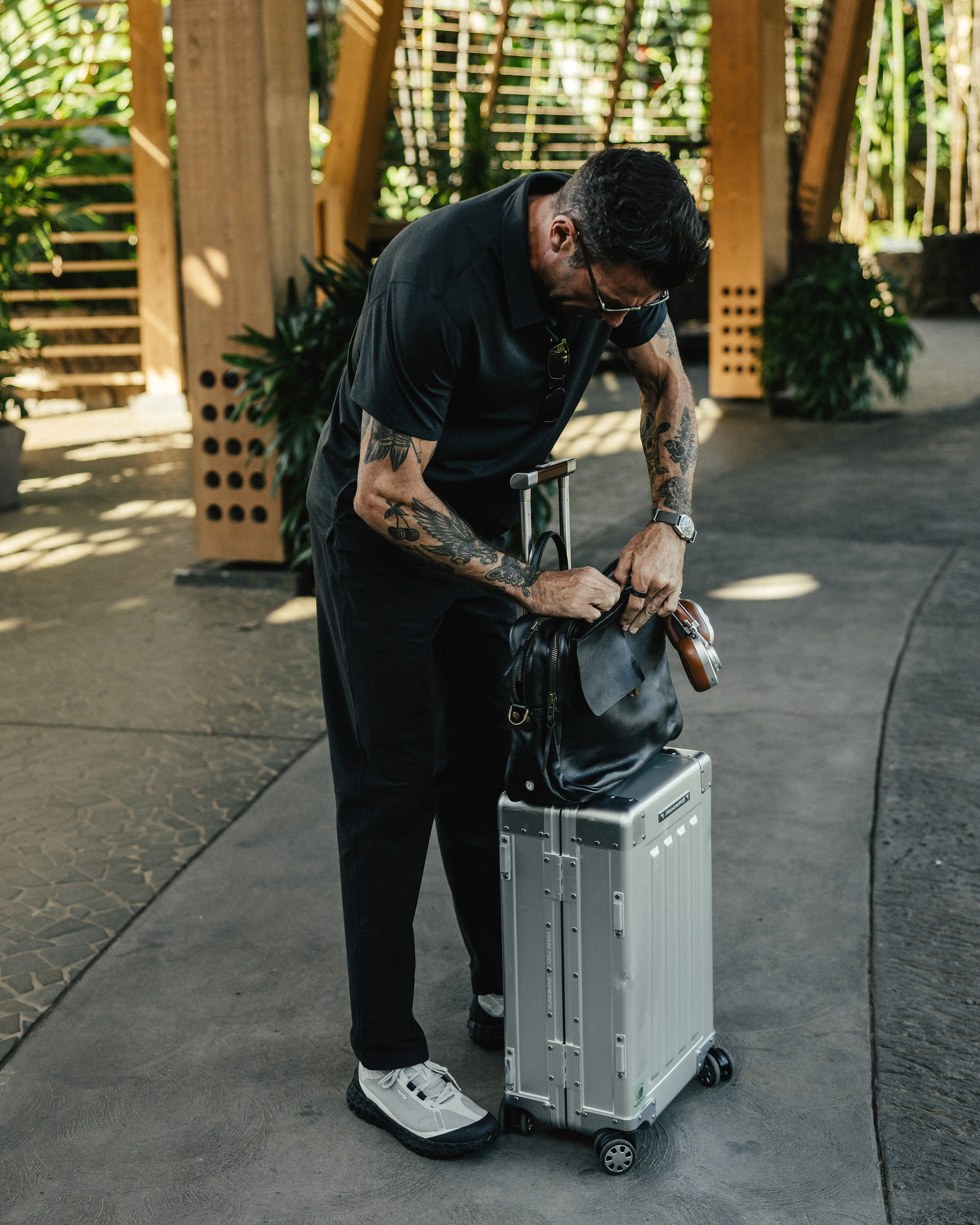 Bleu de Chauffe Zeppo Business Bag - Black | Briefcases | Huckberry