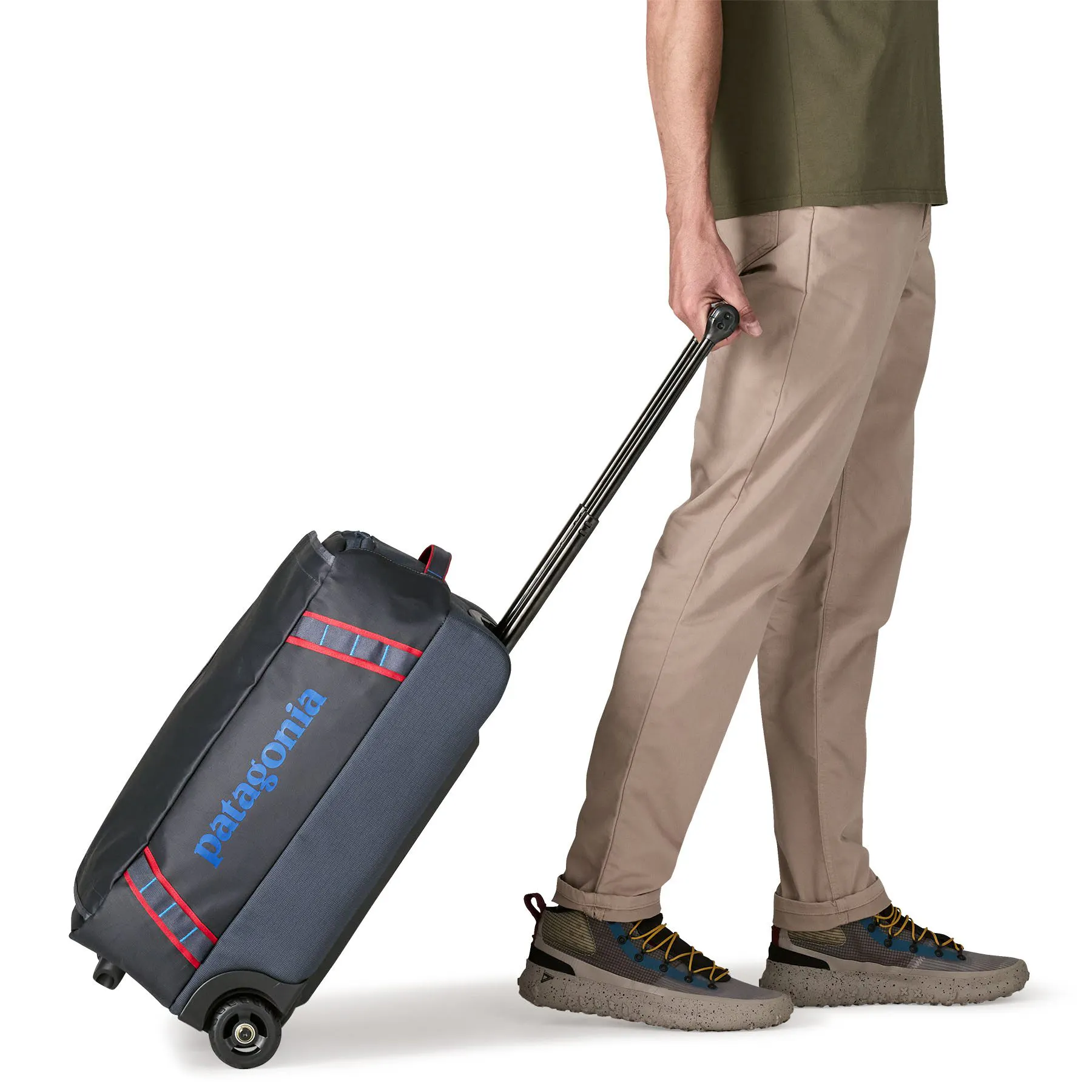 Patagonia Black Hole Wheeled Duffel 40L - Smolder Blue w/Amanita