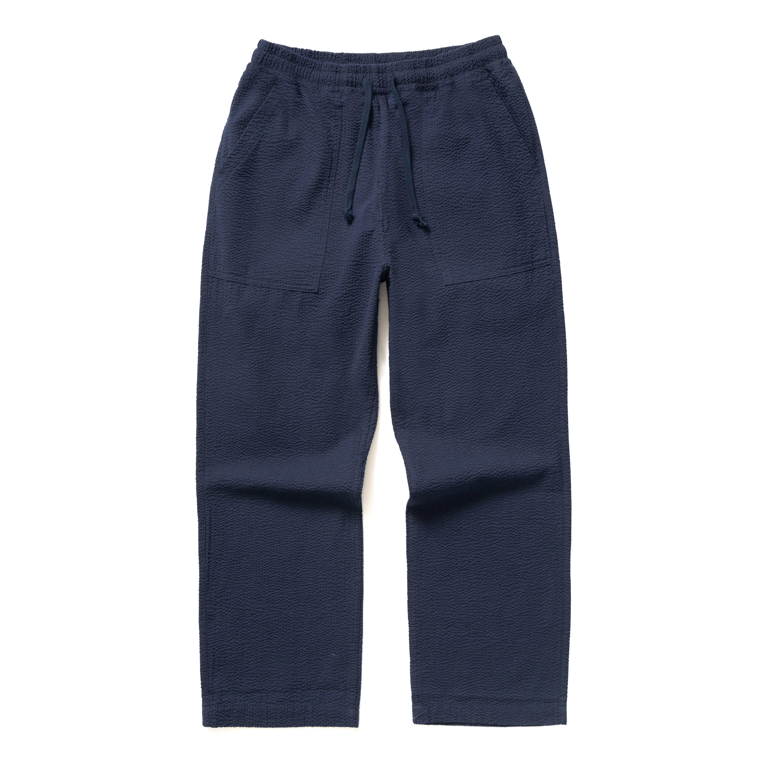 Service Works Seersucker Chef Pants - Dark Navy | Drawstring Pants