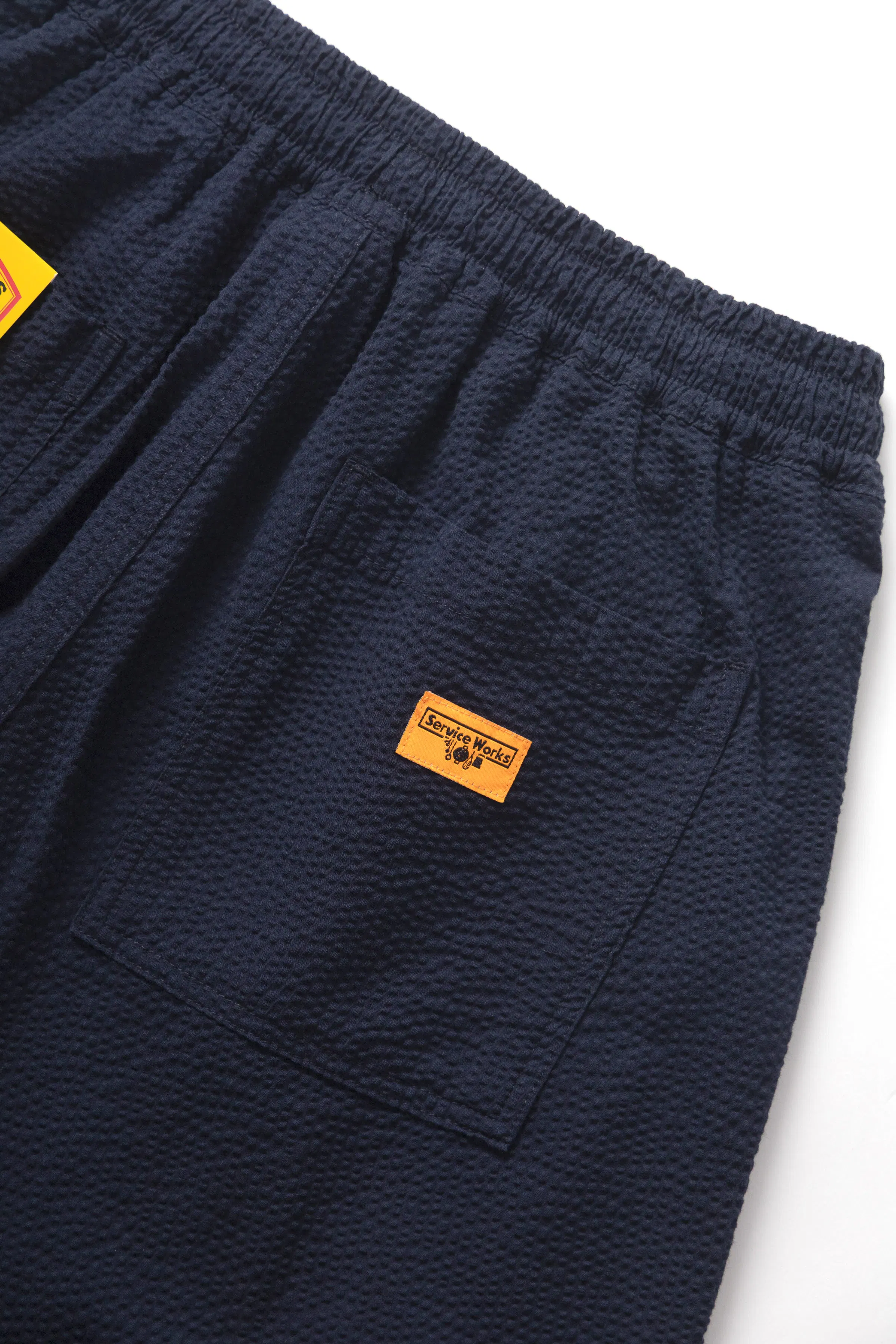 Service Works Seersucker Chef Pants - Dark Navy | Drawstring Pants