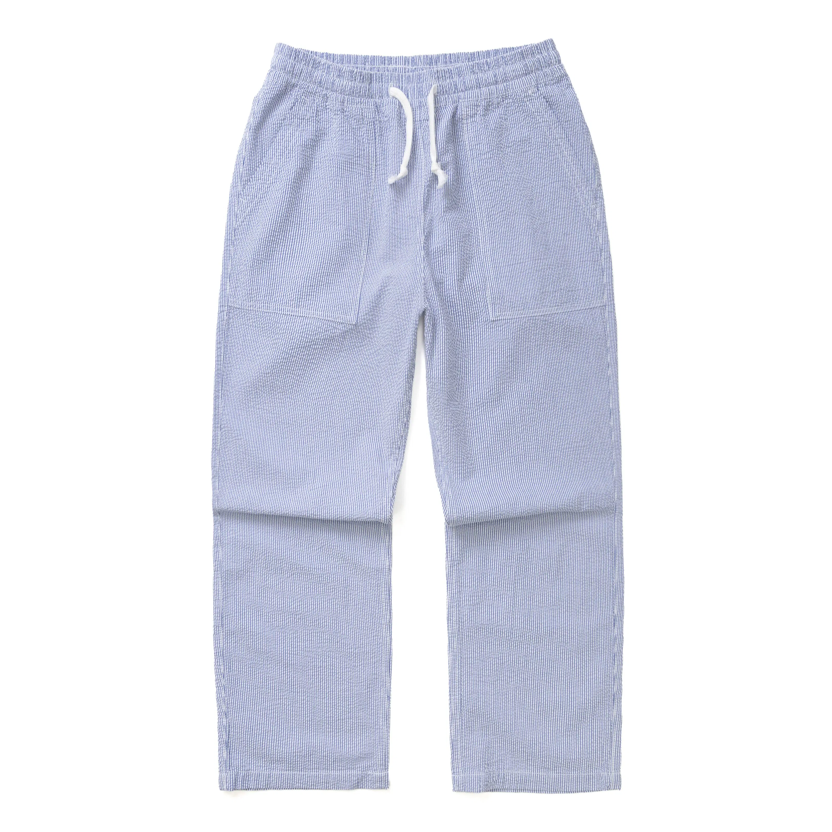Service Works Seersucker Chef Pants - Navy Stripe | Drawstring