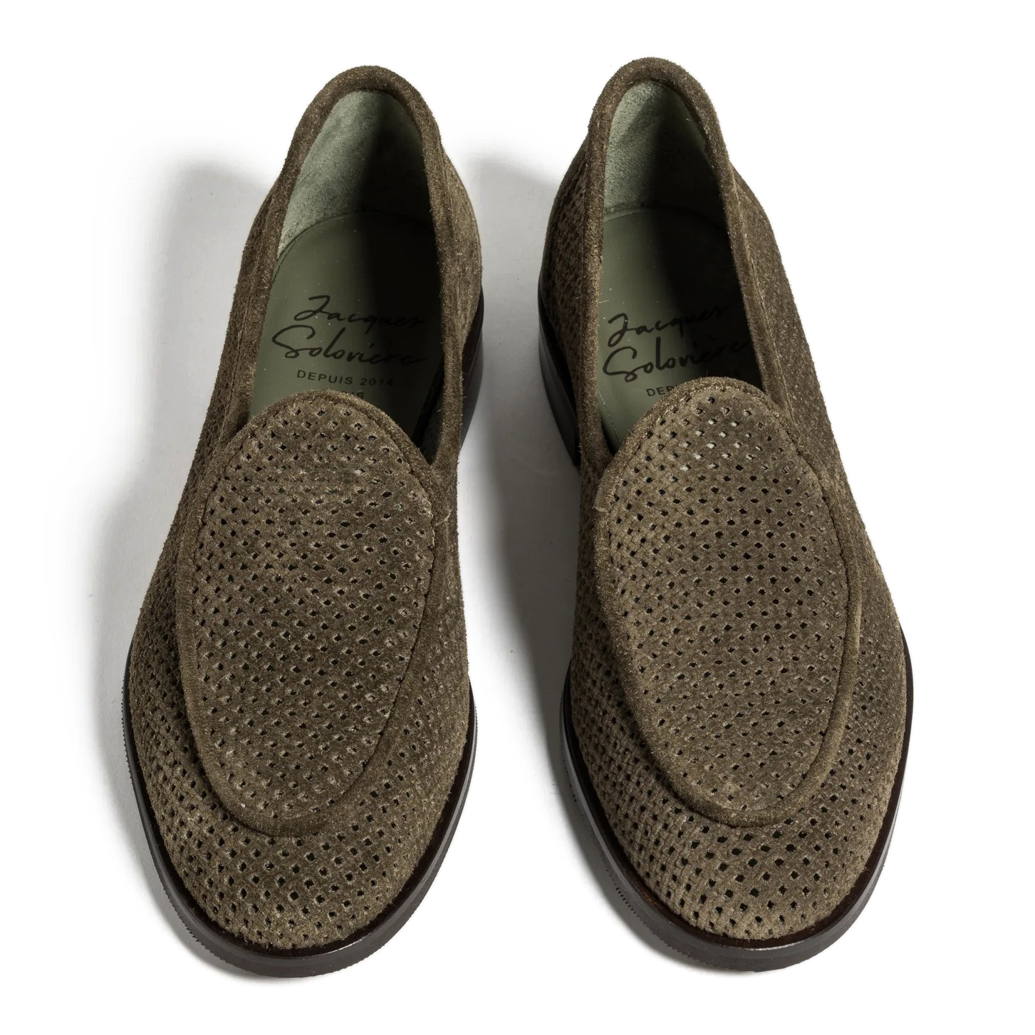 Jacques Solovière Jacques New Perfo - Khaki Suede | Loafers