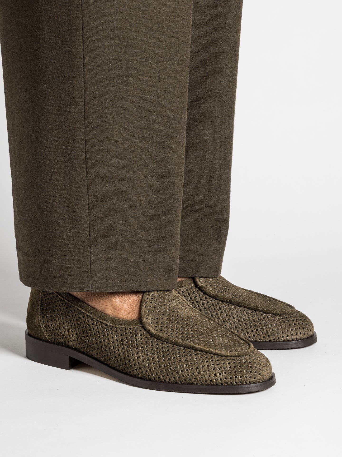 Jacques Solovière Jacques New Perfo - Khaki Suede | Loafers