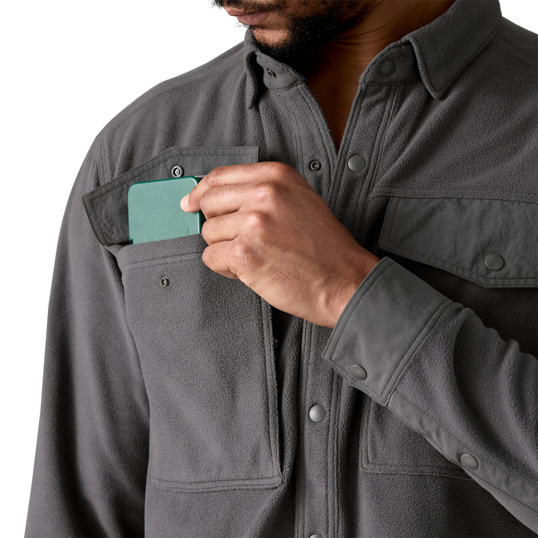Patagonia Long-Sleeved Early Rise Snap Shirt - Forge Grey | Long