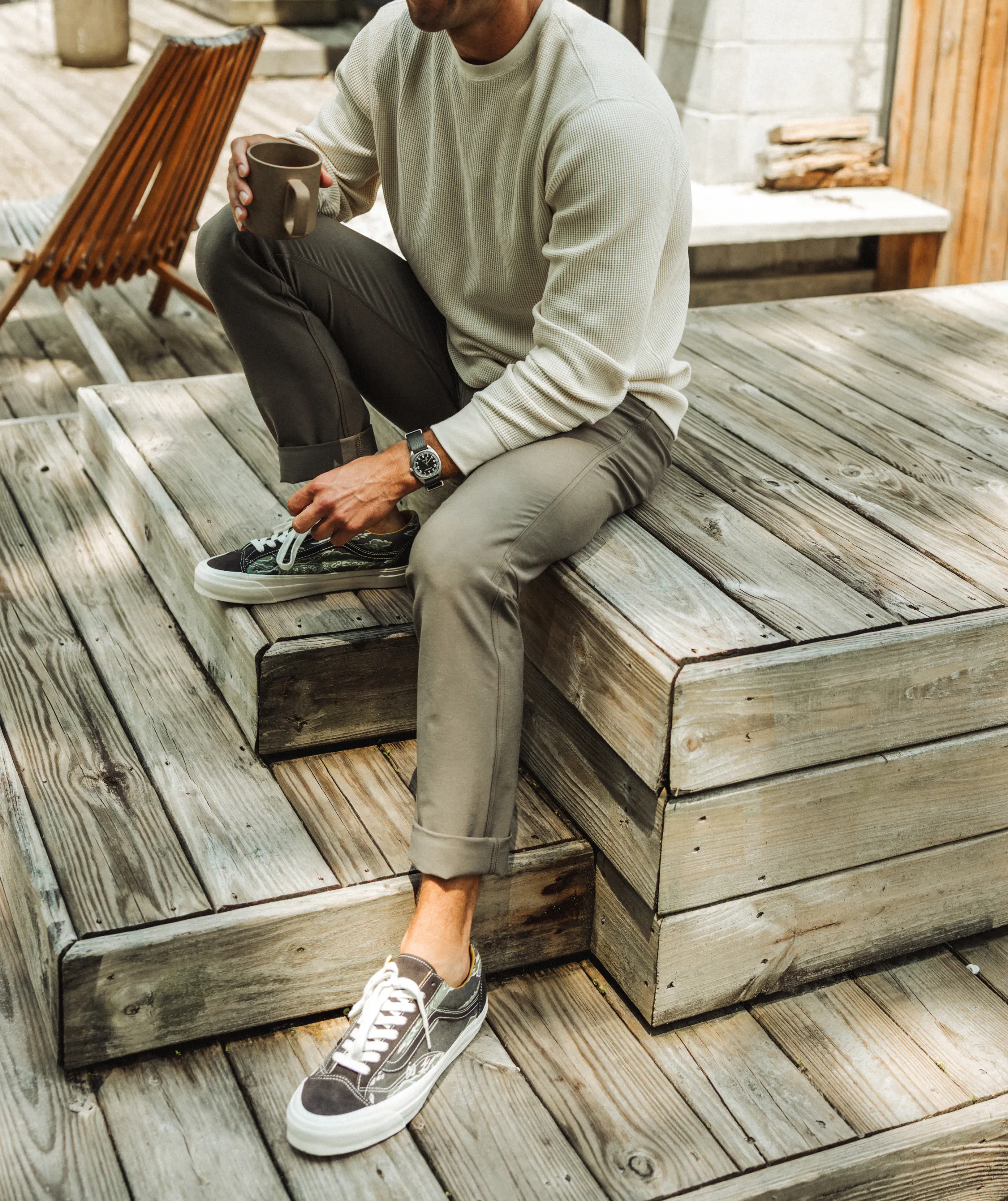 Zero Halliburton アンチシースルーパンツ Proof 72-Hour Merino 5-Pocket Pant - HB Straight - Olive | 5