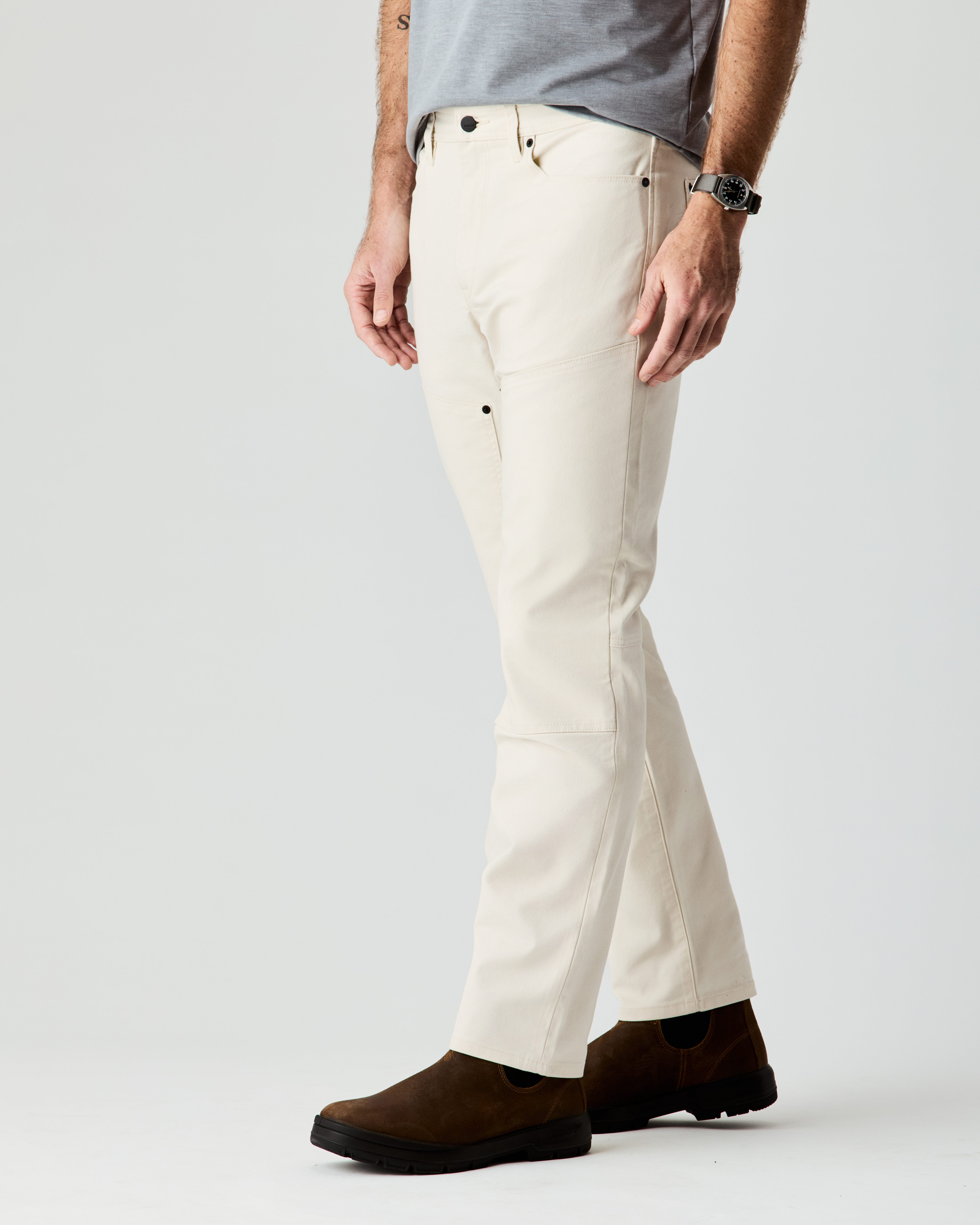 Proof Rover Double-Knee Work Pant - HB Straight - Salt | Workwear